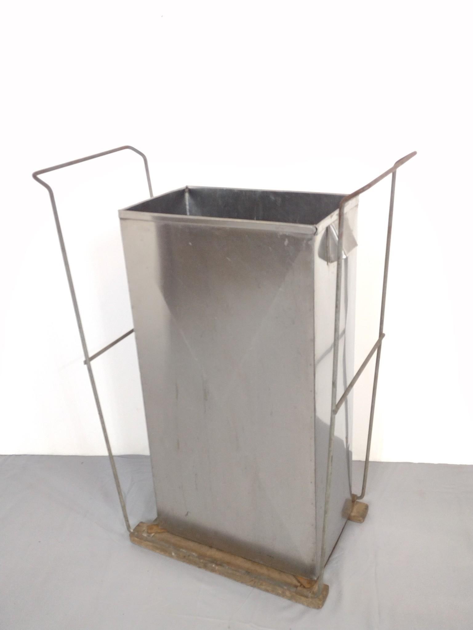 Senate Theater Harrisburg, PA Waste Bin: Senate Theater: (1938-1988) Previously located at 12-15 N. Second St. in Harrisburg. Overall 24-3/4" wide X 12-1/2" deep X 33" high. MG.