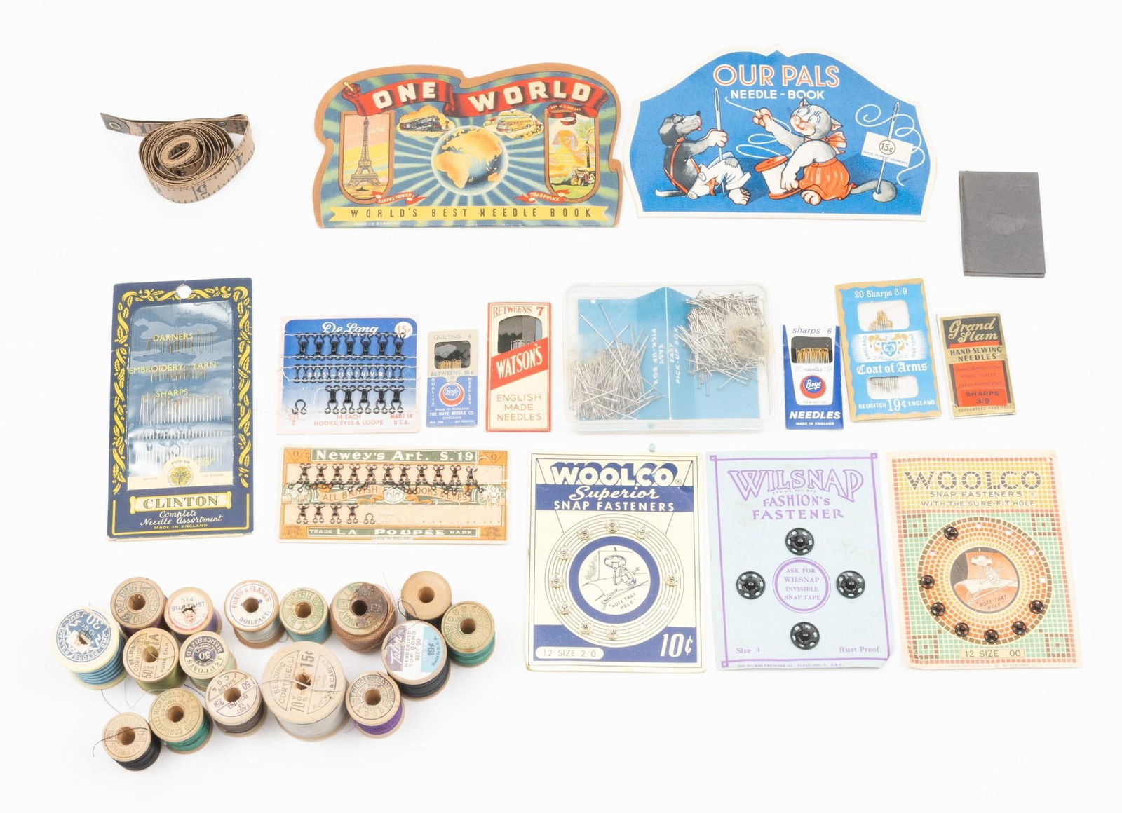 32 Pcs Sewing Notions incl Needle Books (1 of 7)