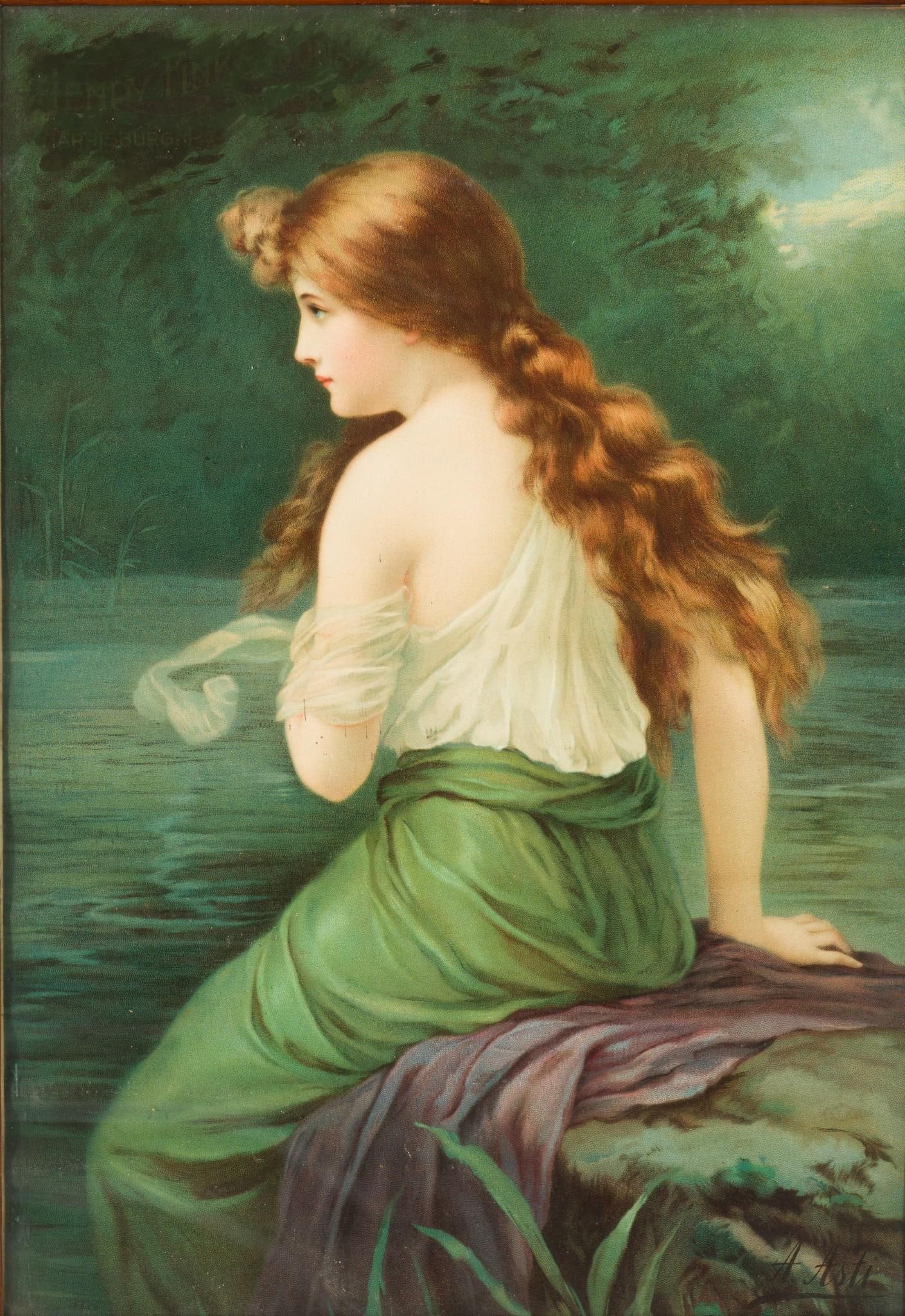 Angelo Asti Fink's Beer Harrisburg PA Lithograph (1 of 4)