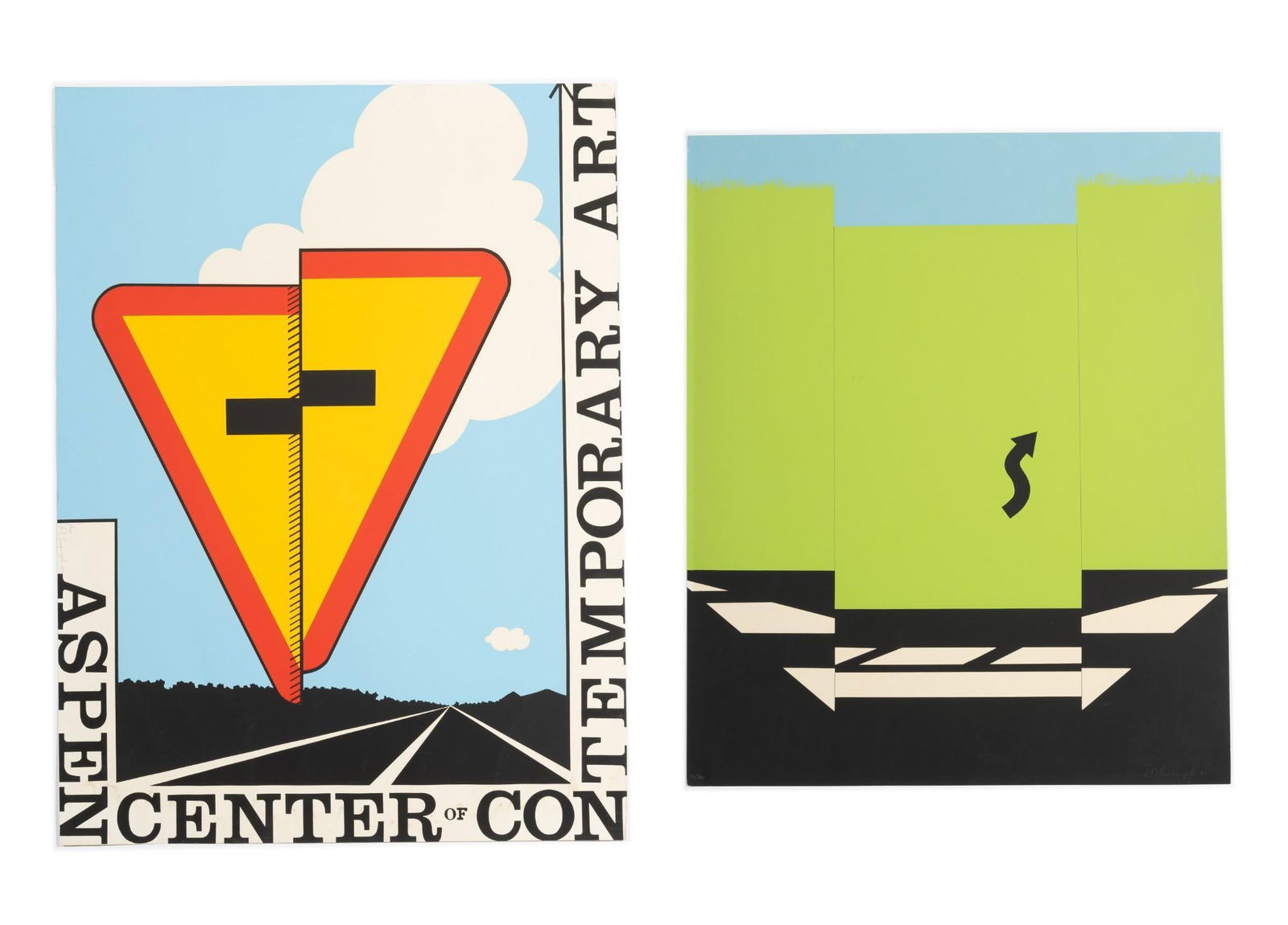 Allan D'Arcangelo (2) Screenprints Aspen and Landscape I (1 of 6)