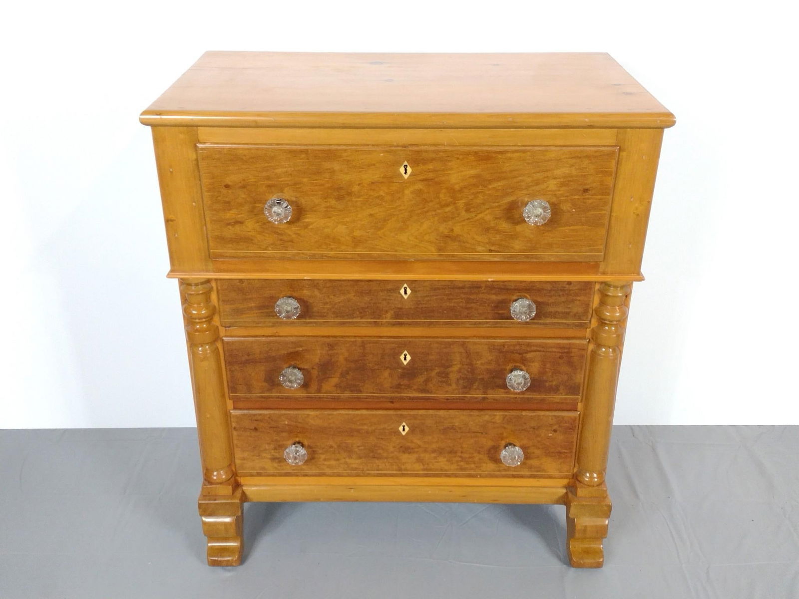 Miniature Empire Chest of Drawers With Glass Pulls (1 of 7)