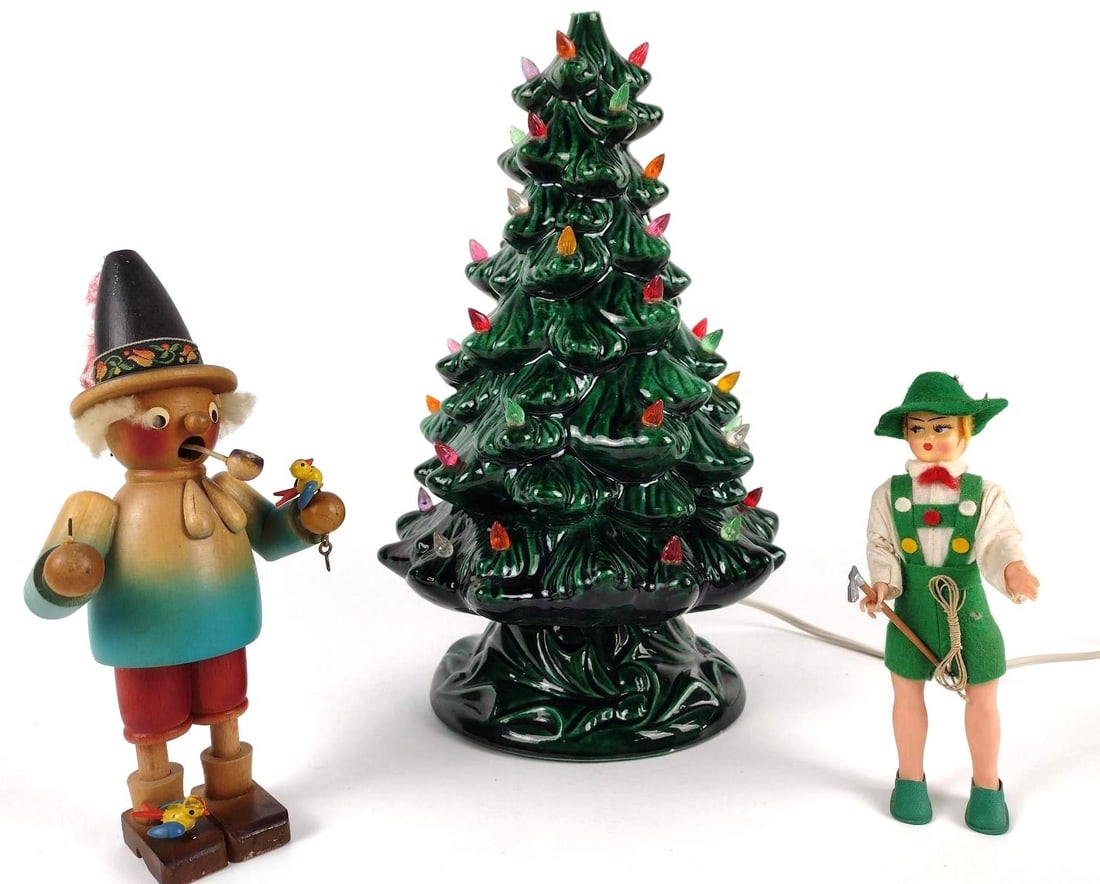 3 Pcs incl Ceramic Tree & German Smoker (1 of 4)