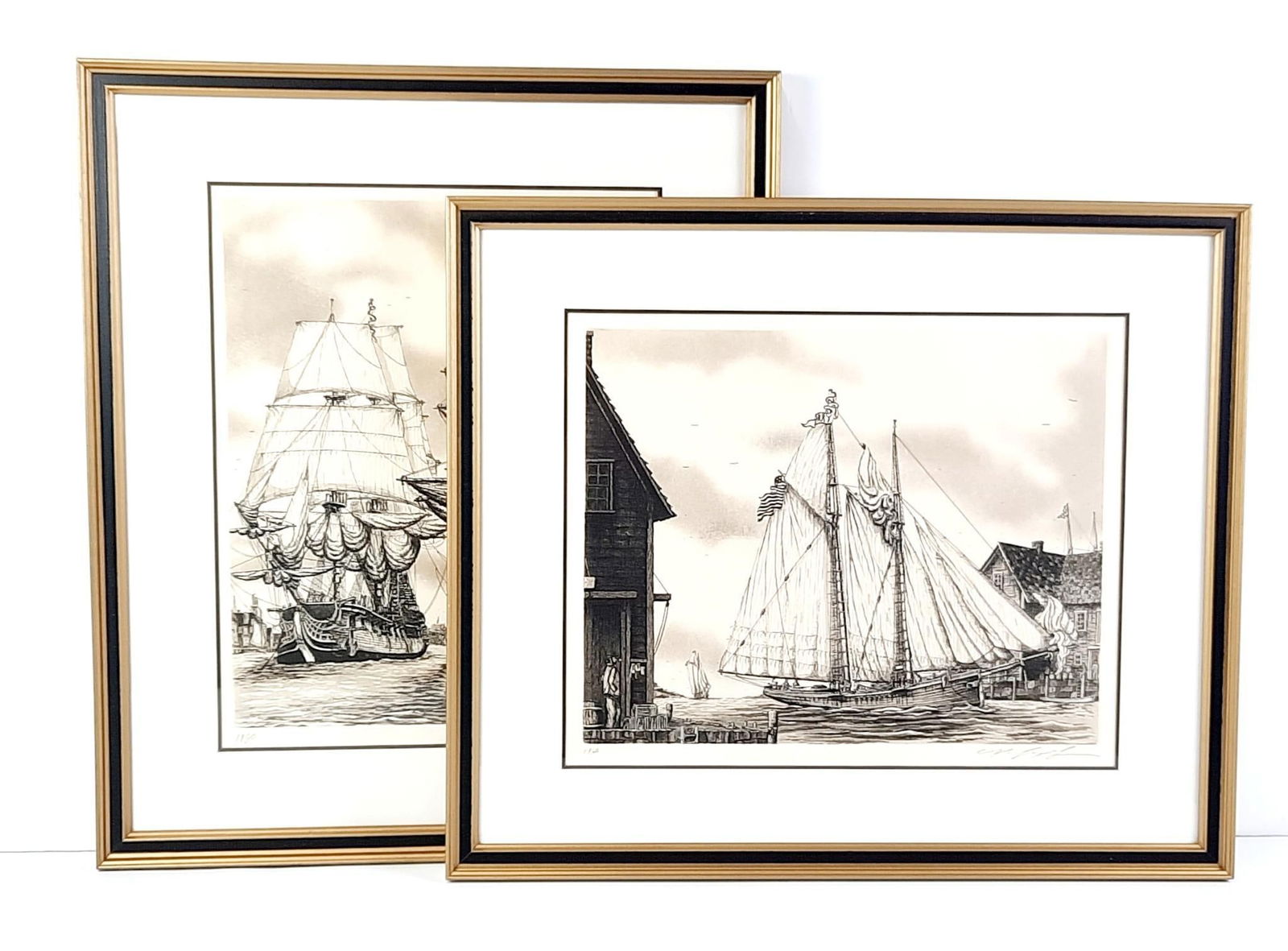 2 Alan J. Gaines Tall Ship Prints (1 of 3)