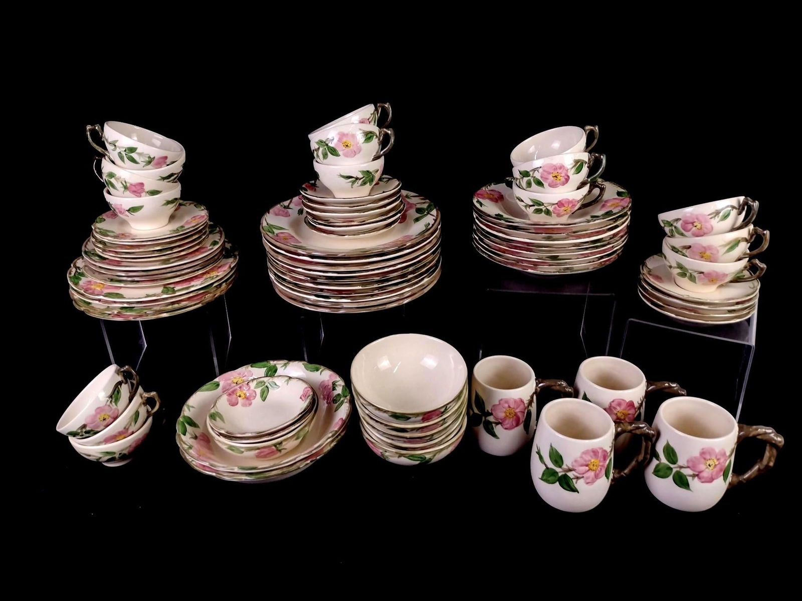 72 Pcs Franciscan Desert Rose Dinnerware (1 of 3)