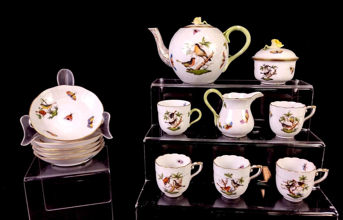 13 Pcs Herend Tea Set (1 of 3)