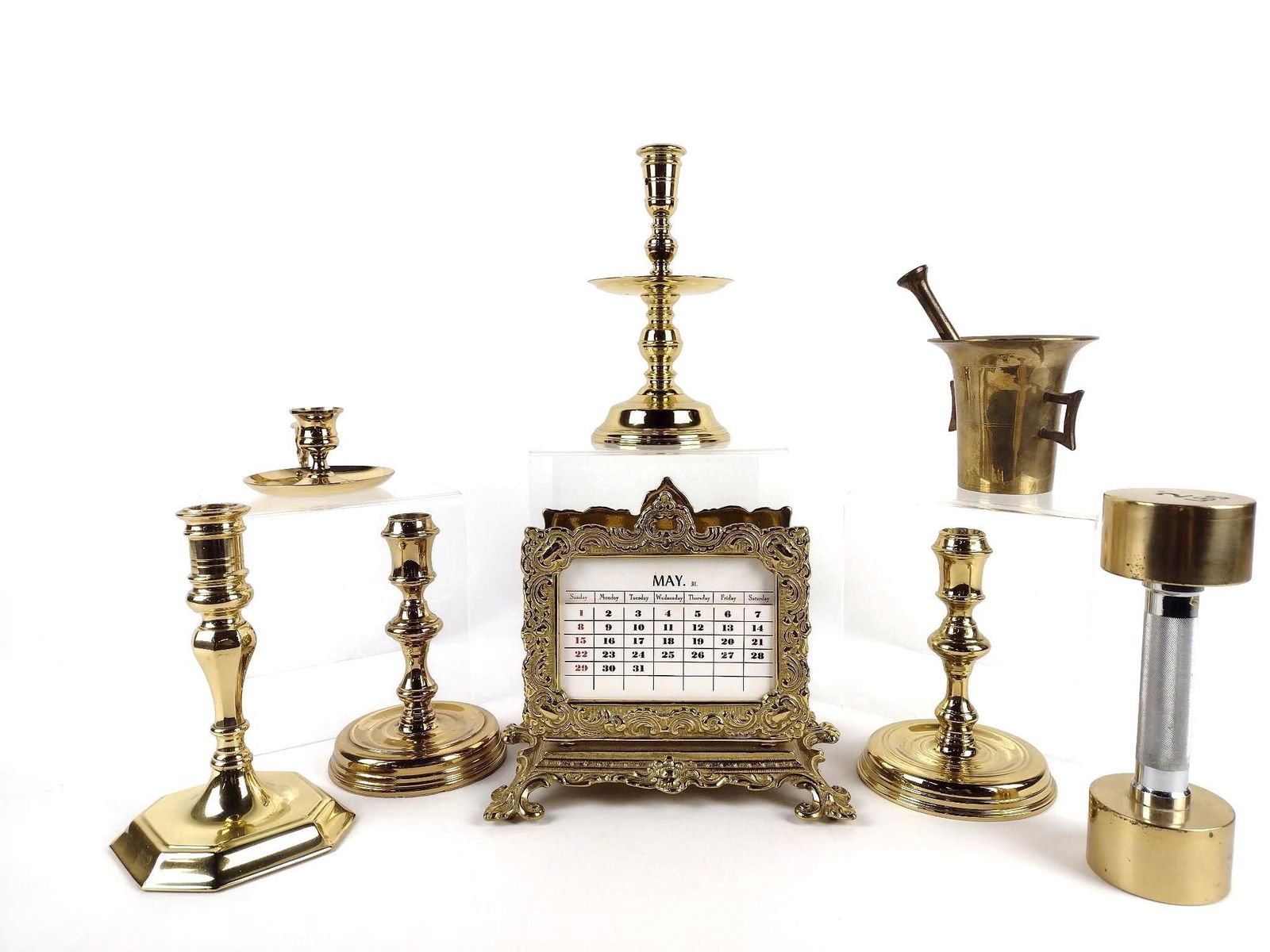 8 Pcs Brass incl Williamsburg & Baldwin (1 of 5)