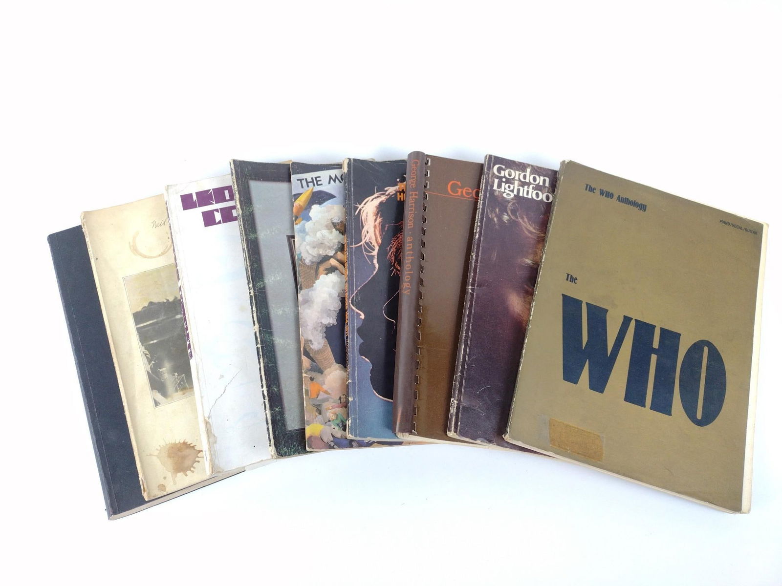 9 Vintage Classic Rock Sheet Music Books (1 of 4)