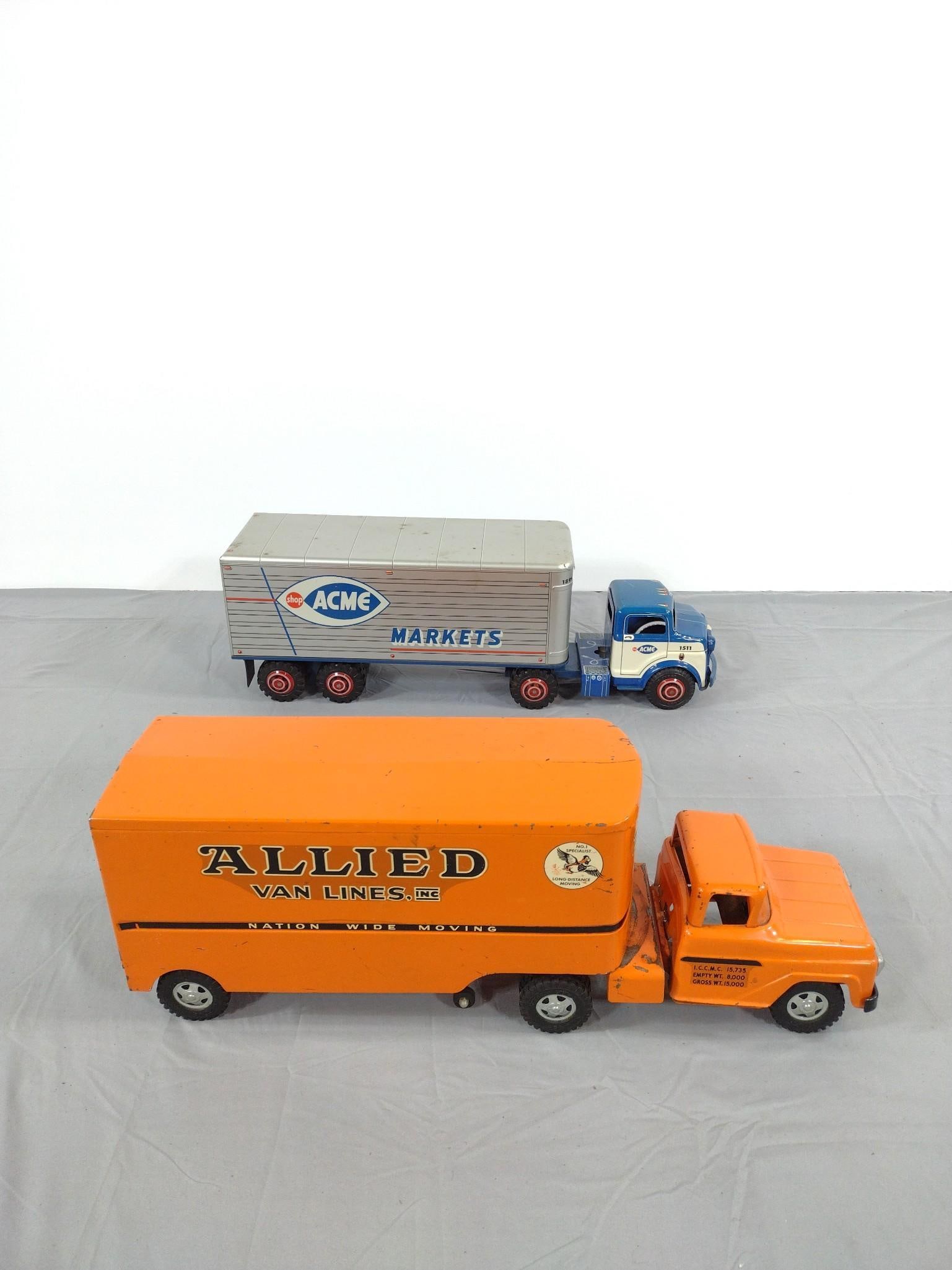 2 Vintage Toy Trucks incl Acme (1 of 5)