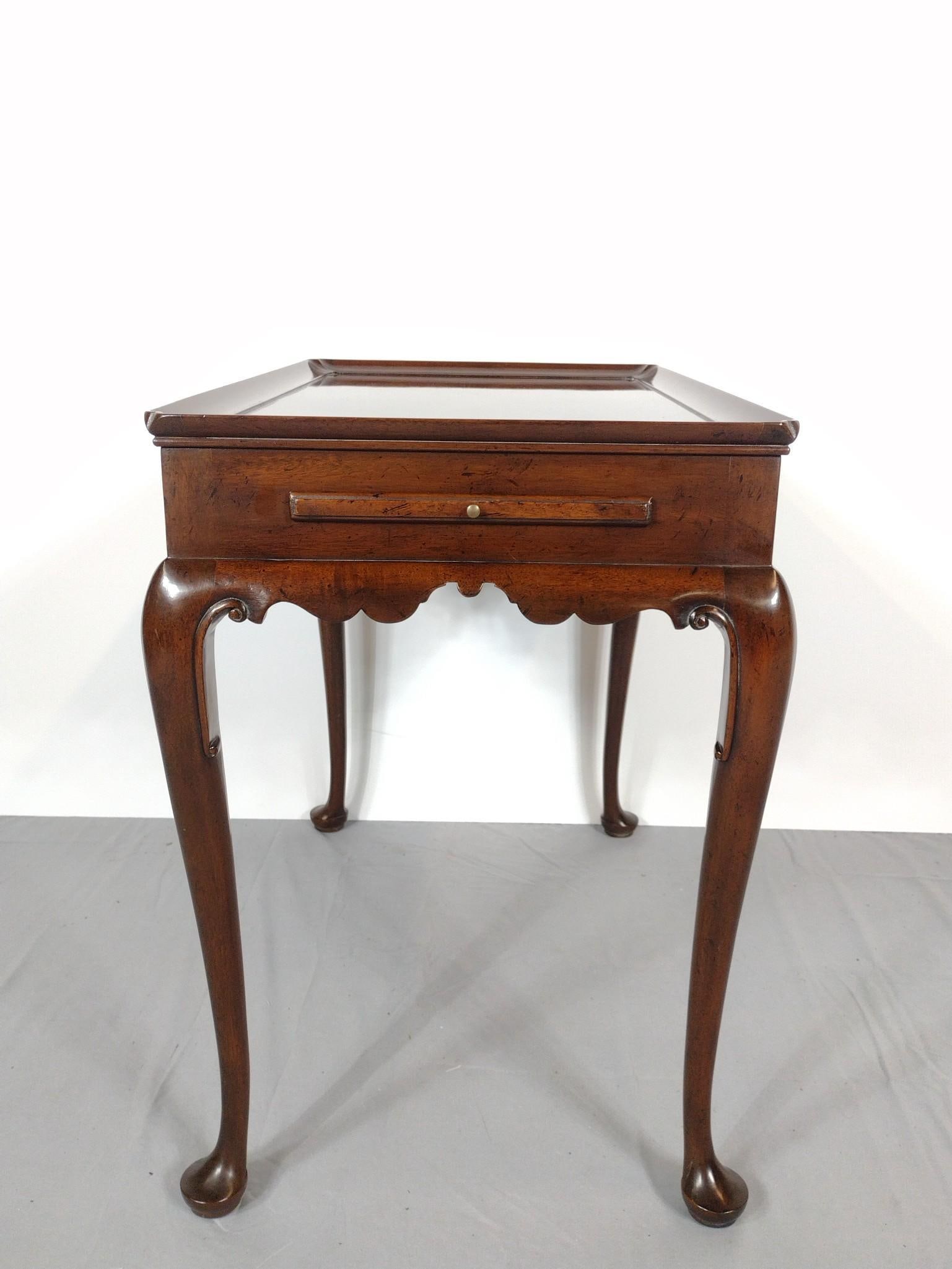 Kittinger Side Table With Pullout Tray (1 of 6)