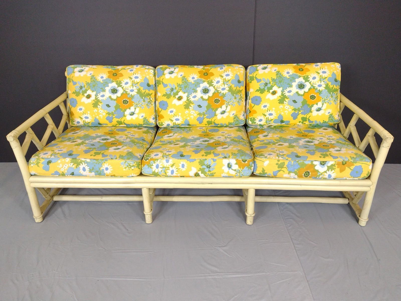 Ficks Reed Co Rattan Sofa (1 of 6)