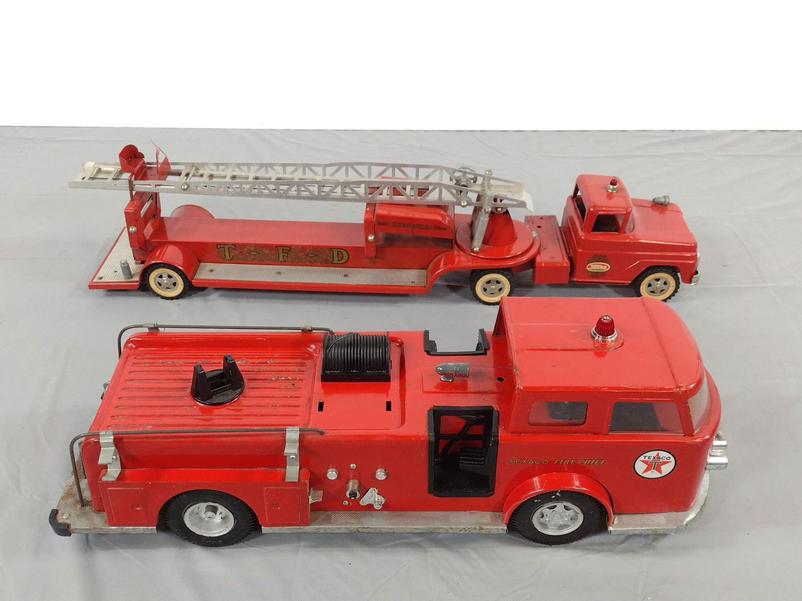 2 Fire Truck Toys incl Texaco (1 of 7)