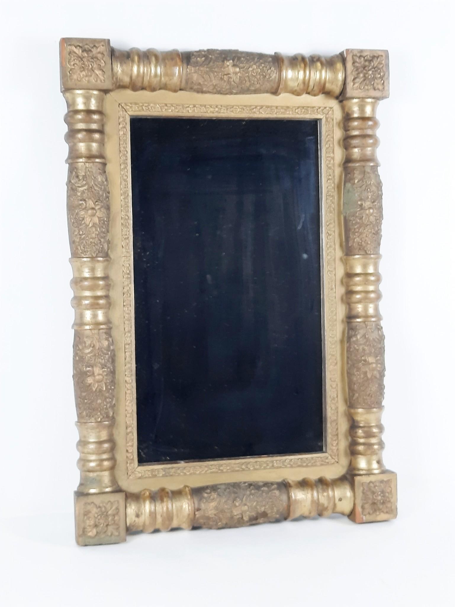 Antique 19th C Mirror with Ornate Frame (1 of 2)
