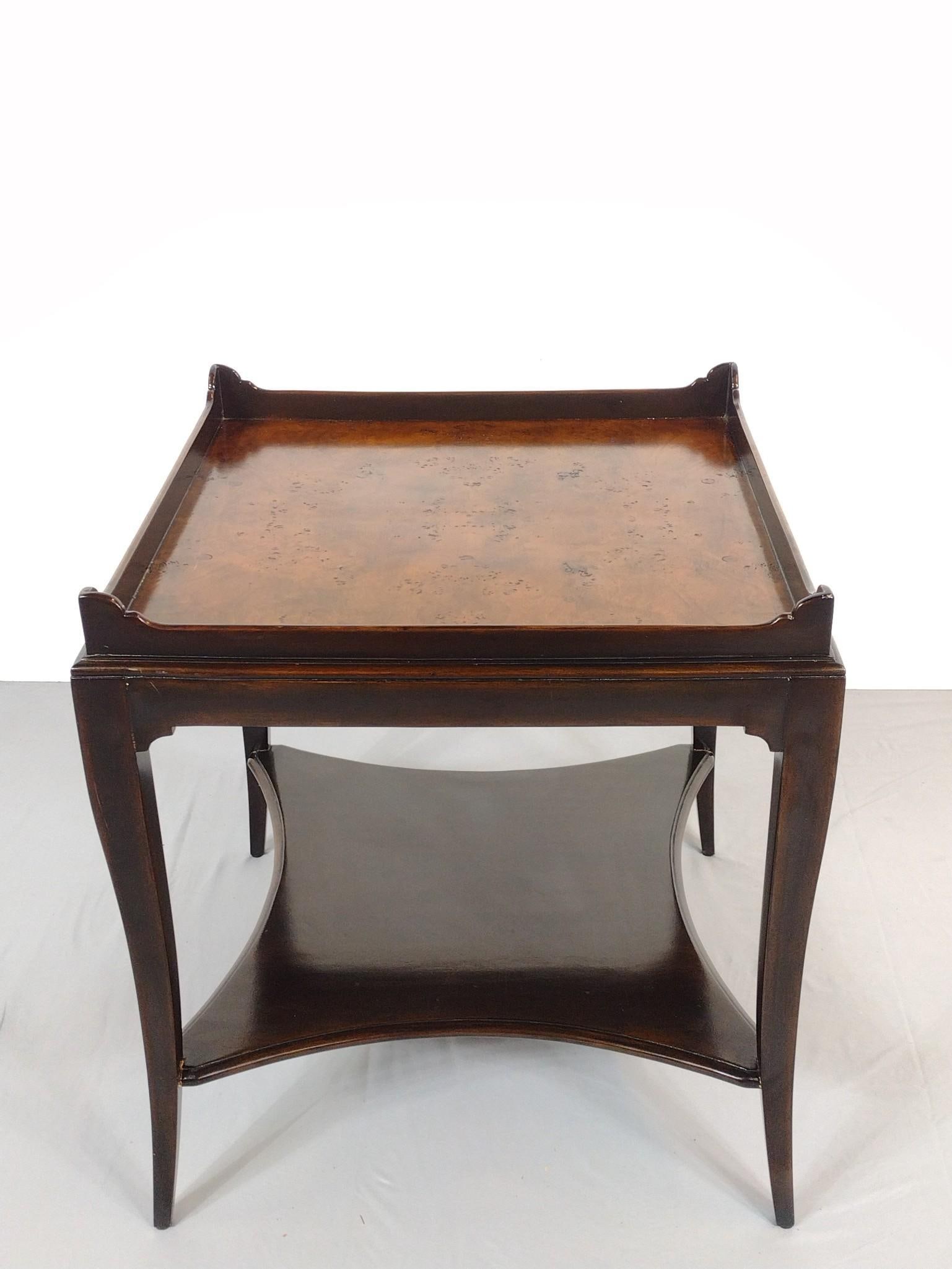 Burl Top Side Table (1 of 5)