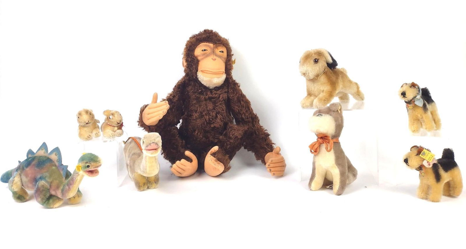 9 Vintage Stuffed Animals incl Steiff (1 of 9)