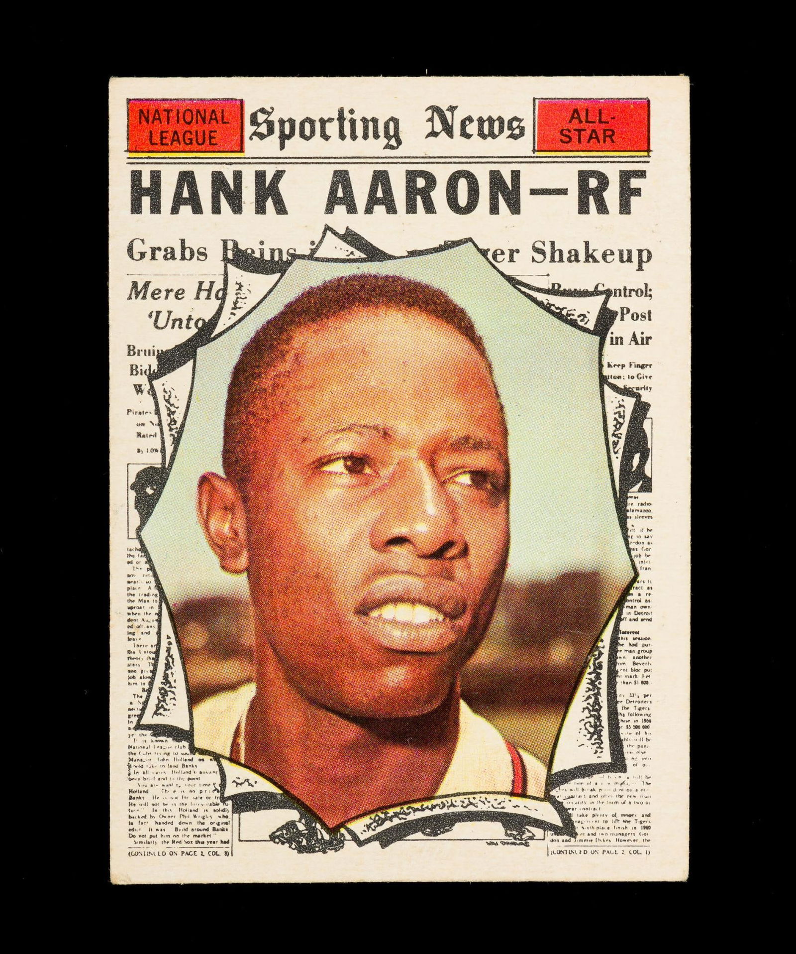 1961 Hank Aaron Topps Baseball Card (1 of 2)