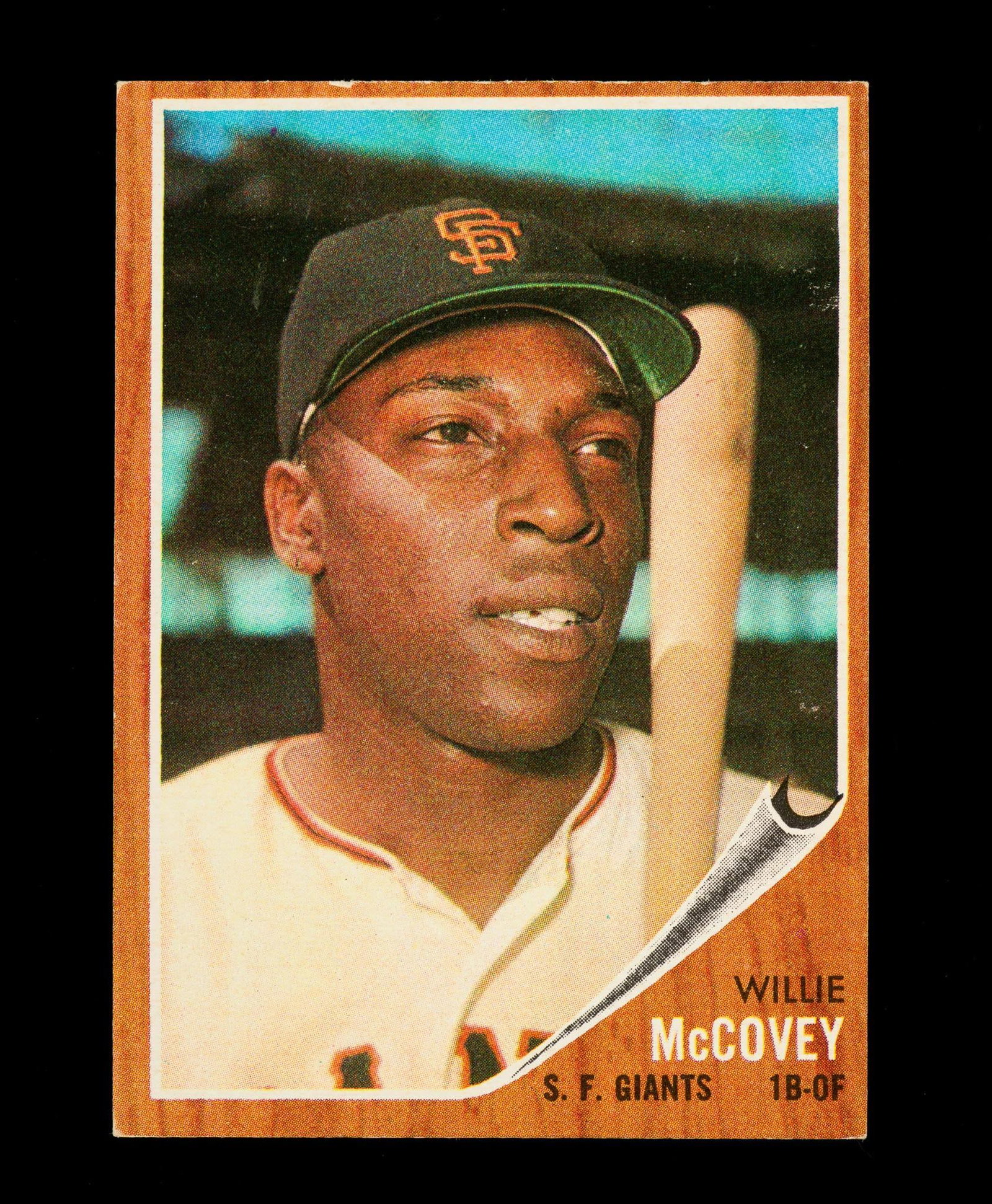 1962 Willie McCovey S.P. Topps Baseball Card: 1962 McCovey #544. EX/MT. CONDITION: MEG/DB