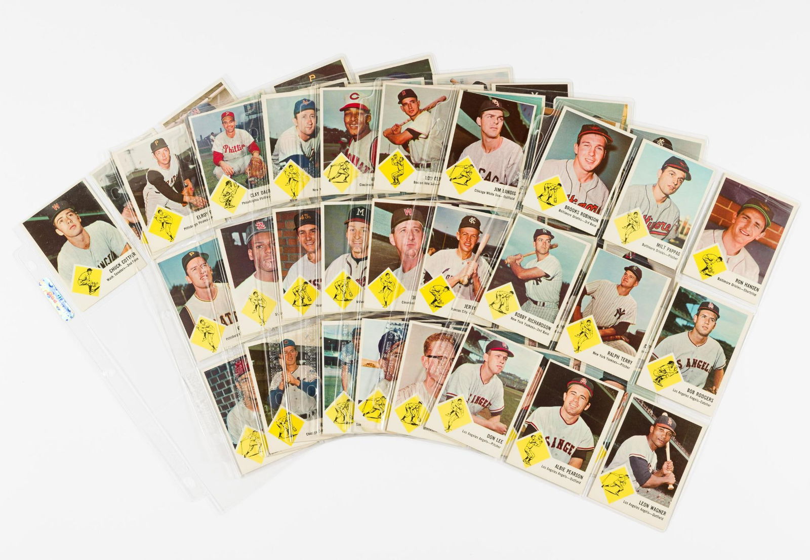 1963 Fleer Baseball Partial Set All Hall of Famers (1 of 8)