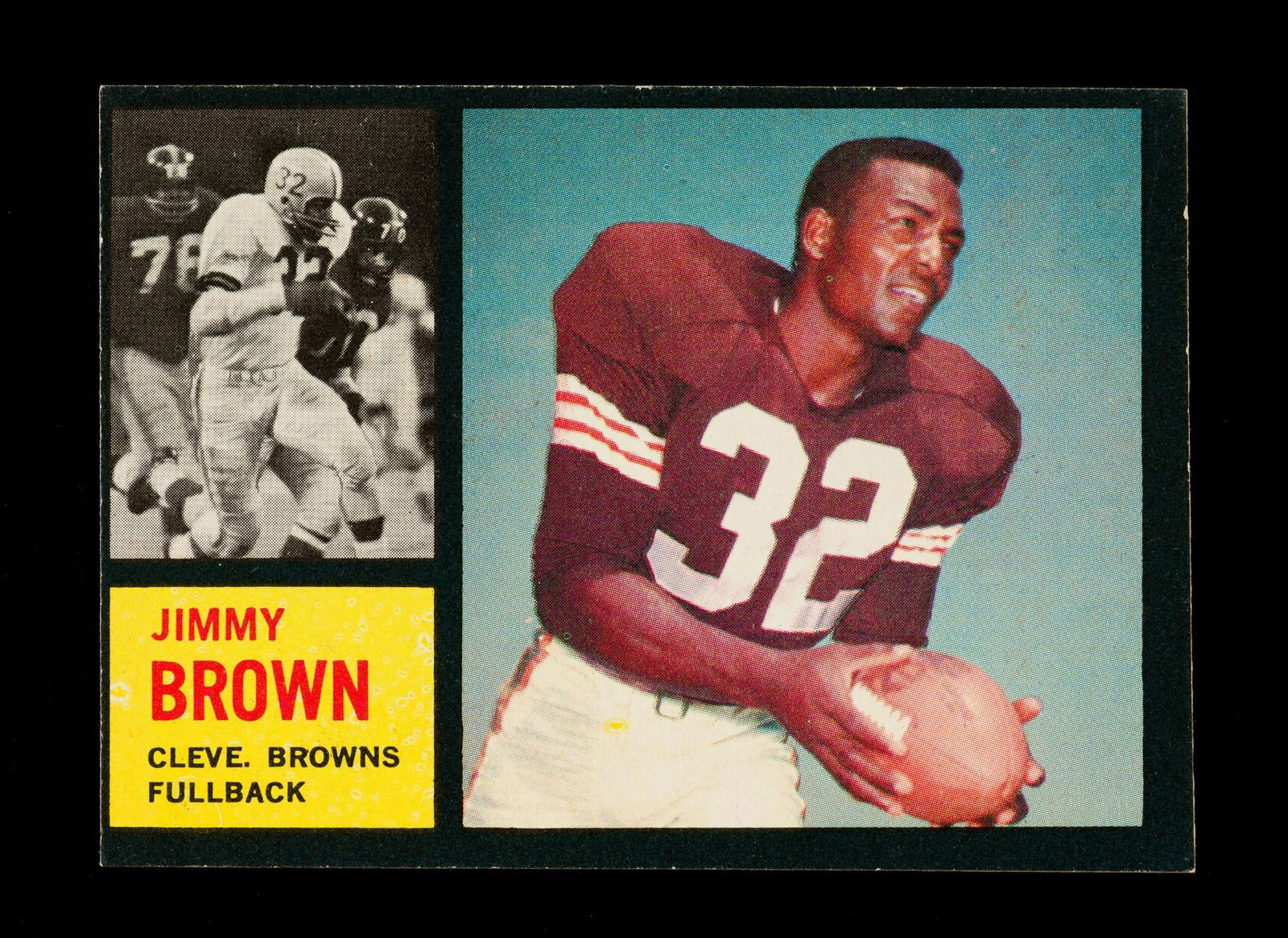 1962 Jimmy Brown Topps Football Card (1 of 2)