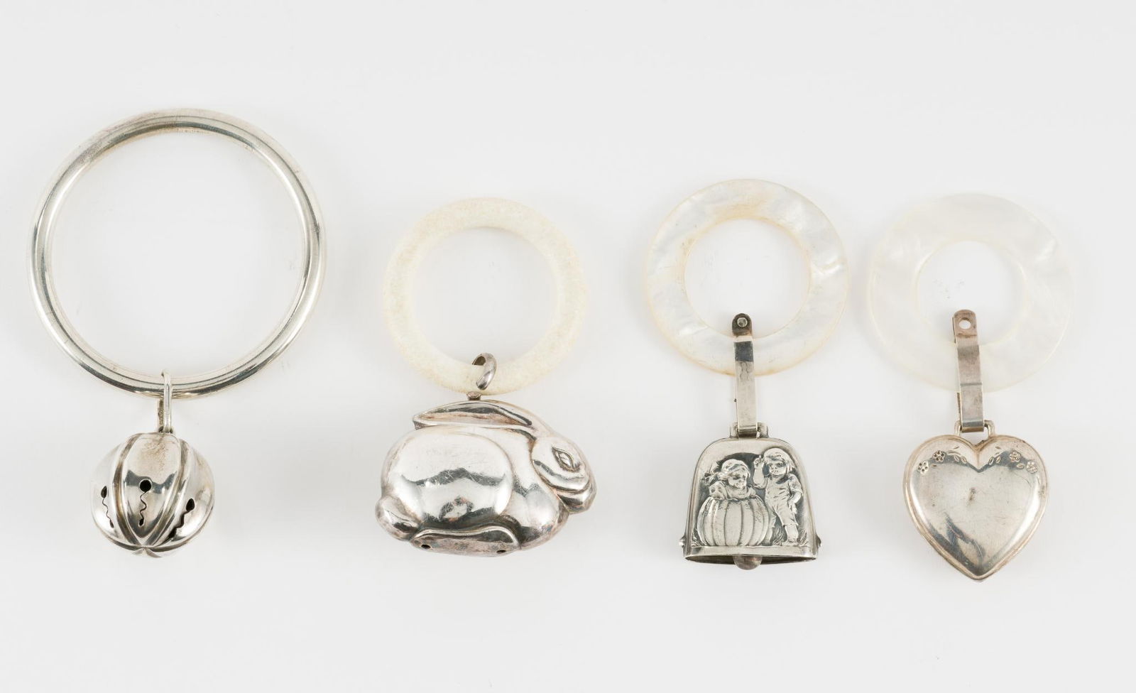 4 Sterling Rattles/Teething Rings (1 of 7)