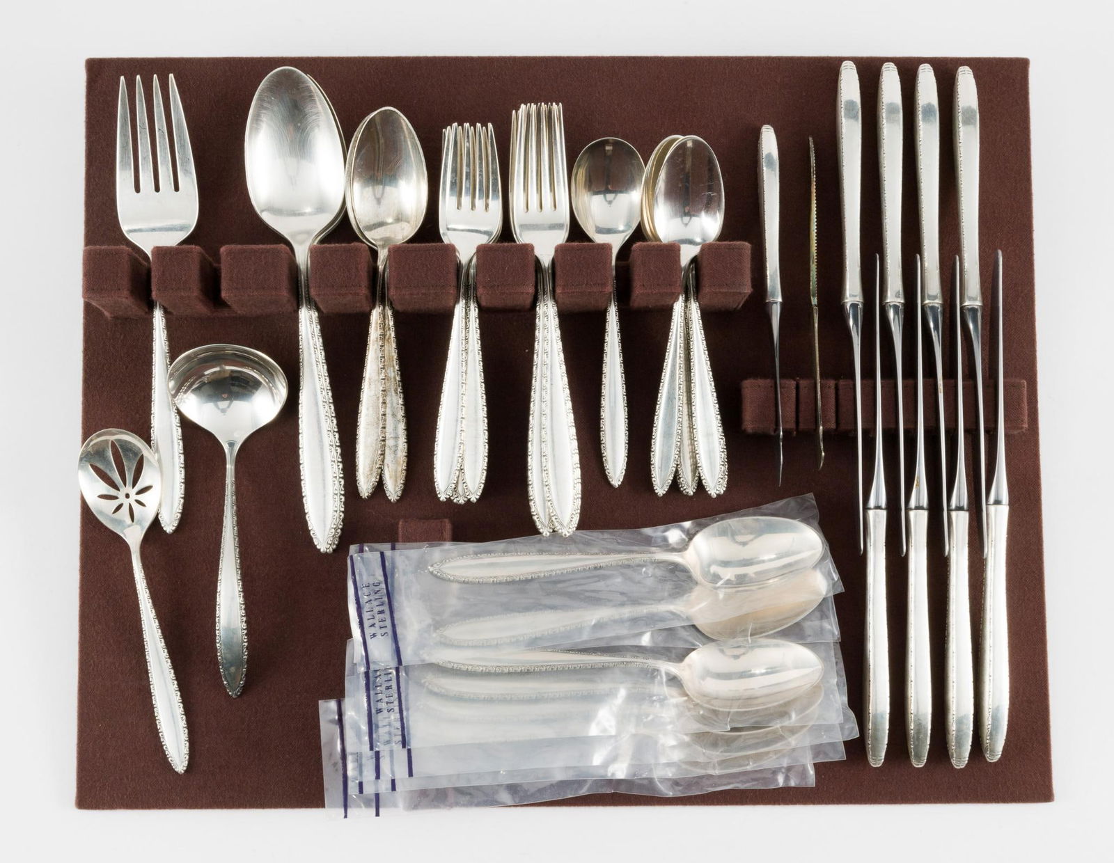 47 Pcs Wallace Michele Sterling Flatware (1 of 7)