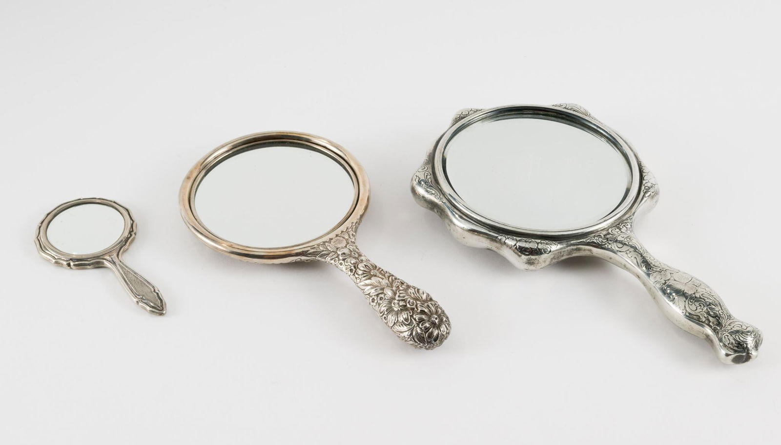 3 Sterling Hand Mirrors (1 of 9)