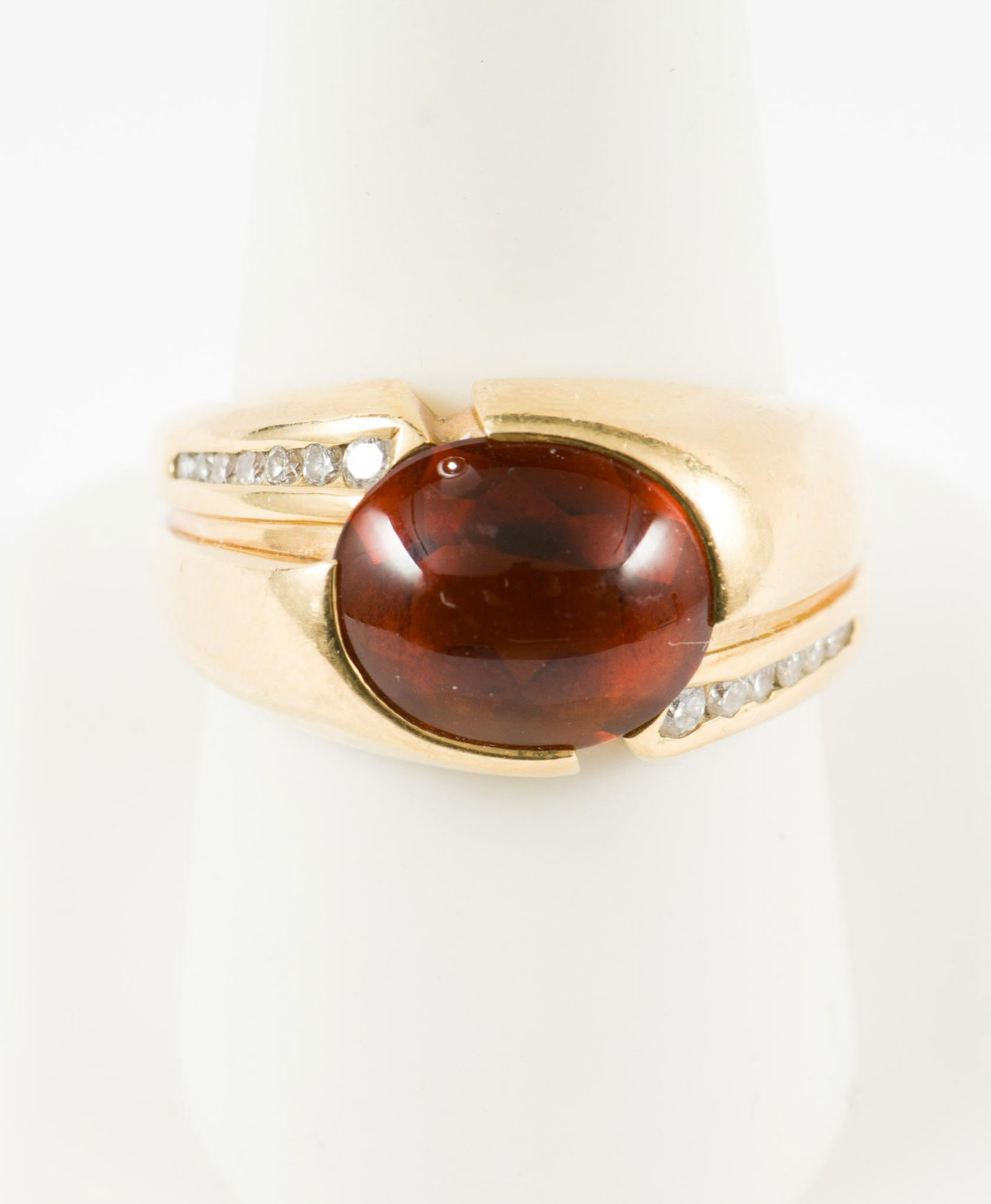 18K Gold Citrine and Diamond Ring (1 of 4)