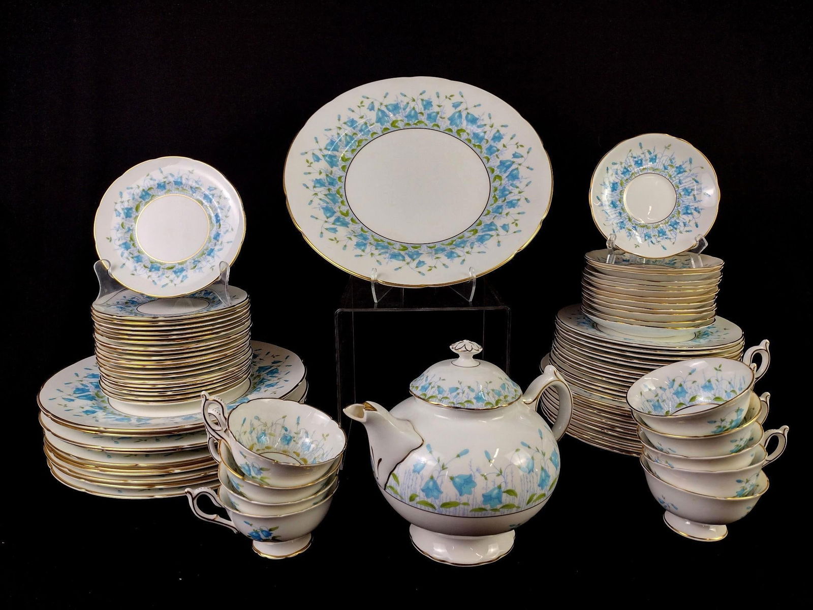72 Pcs "Harebell" Coalport Dinnerware (1 of 4)