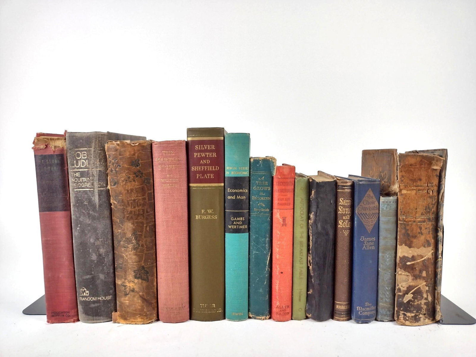 14 Books incl The Martial Spirit: Also includes Silver Pewter and Sheffield plate, Economics, and more. LR