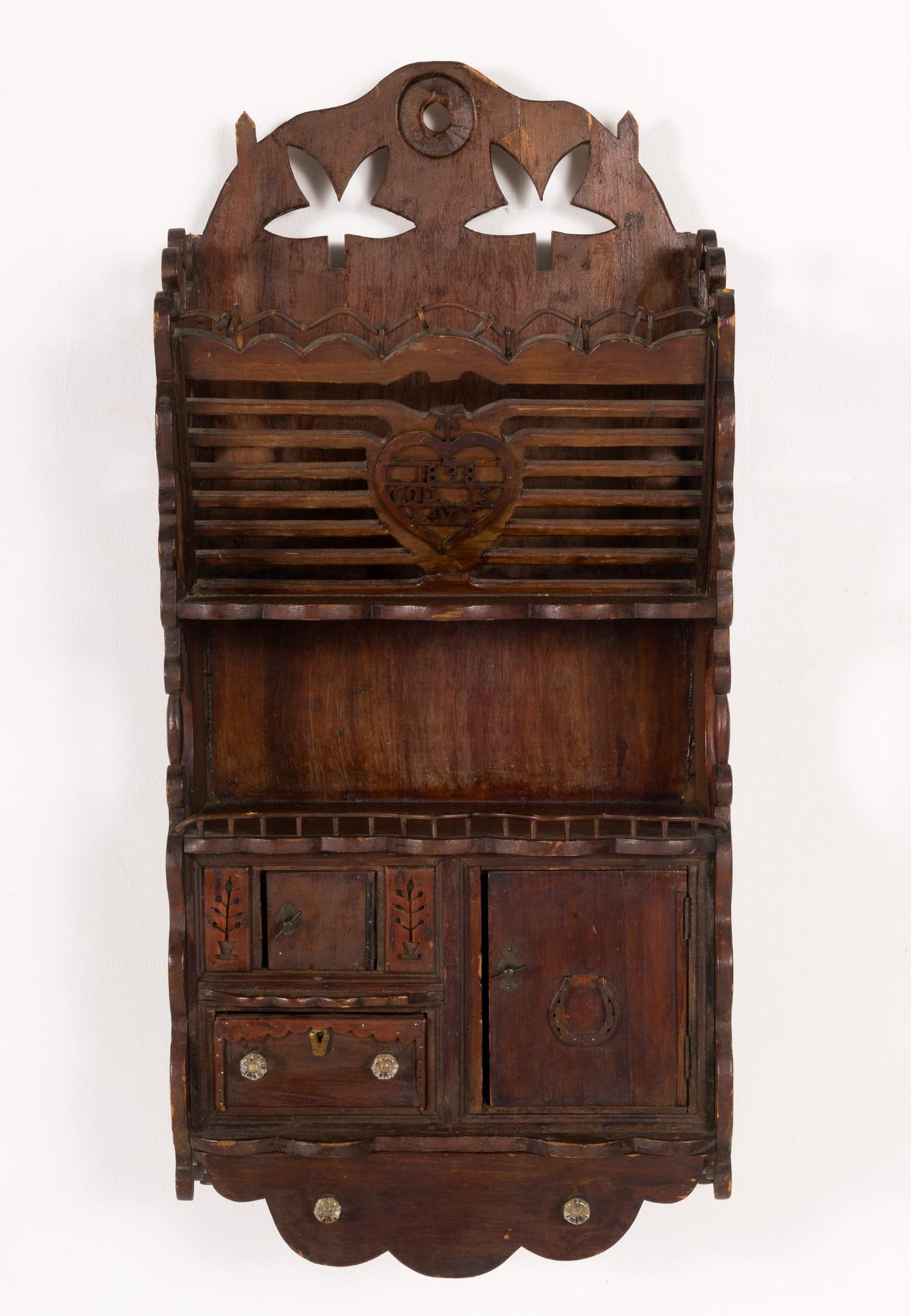 Continental Folk Art Hanging Shelf (1 of 8)