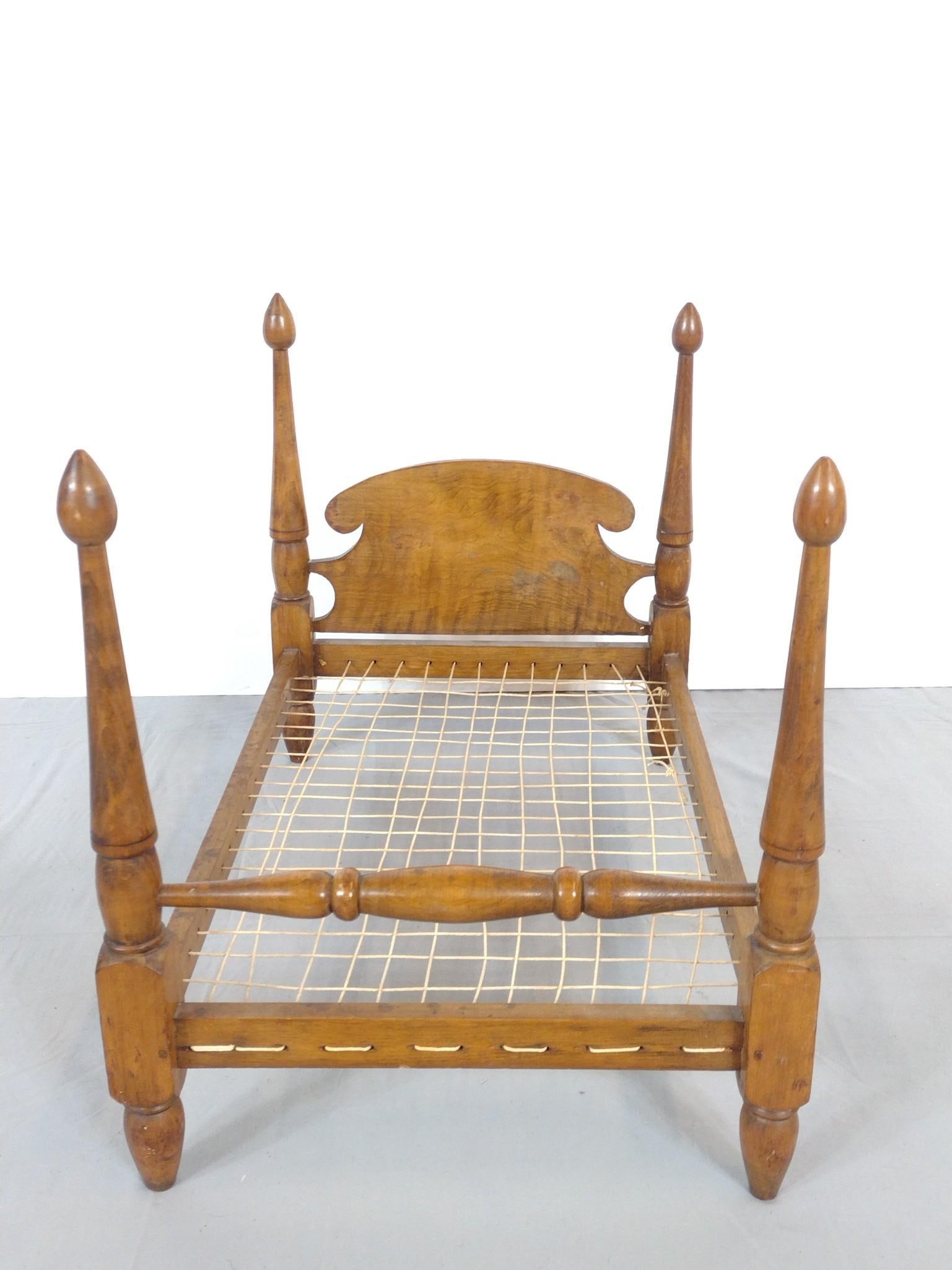 Antique Doll Rope Bed (1 of 4)