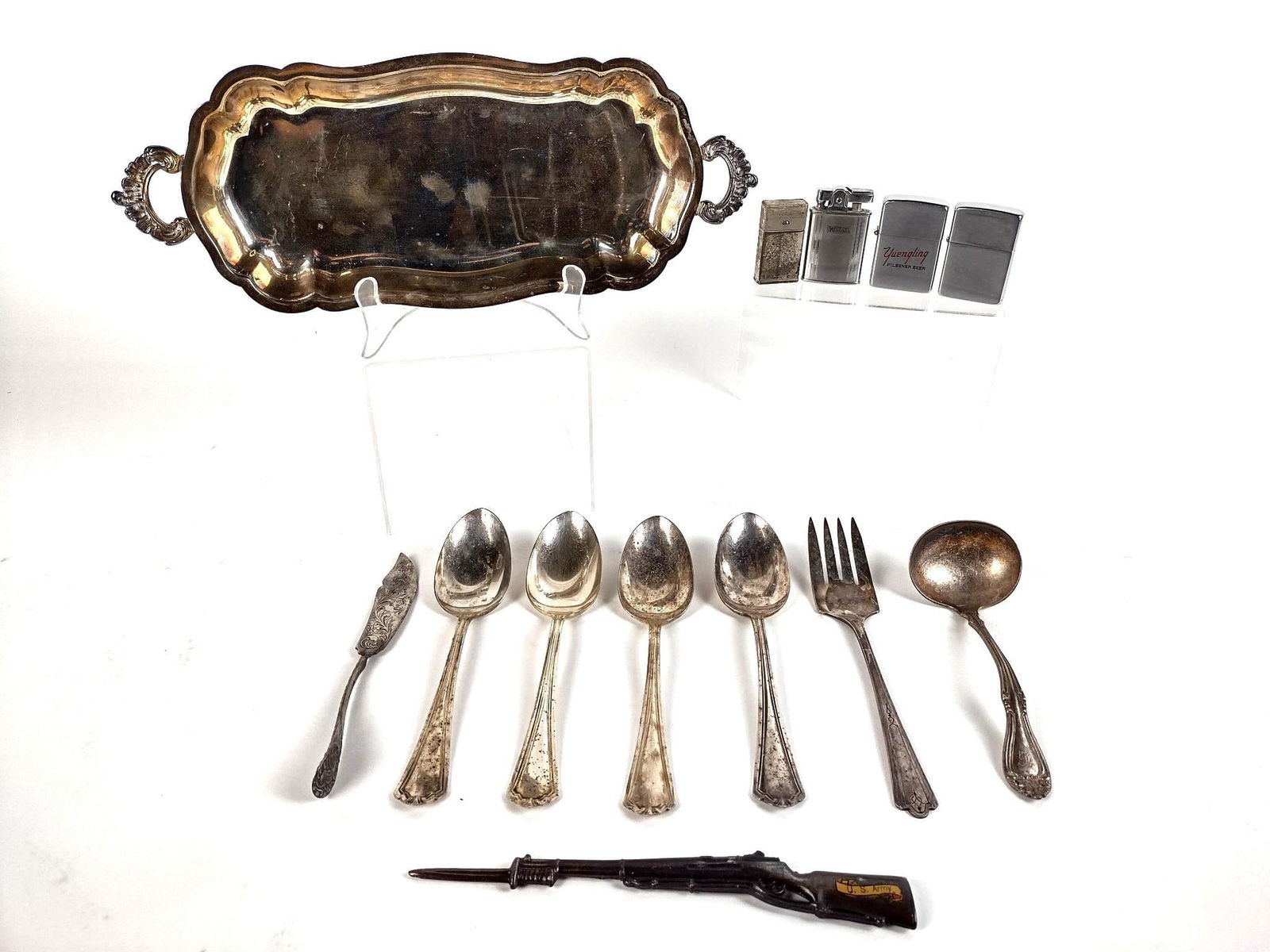 12 Pcs incl Silverplate and Lighters (1 of 3)