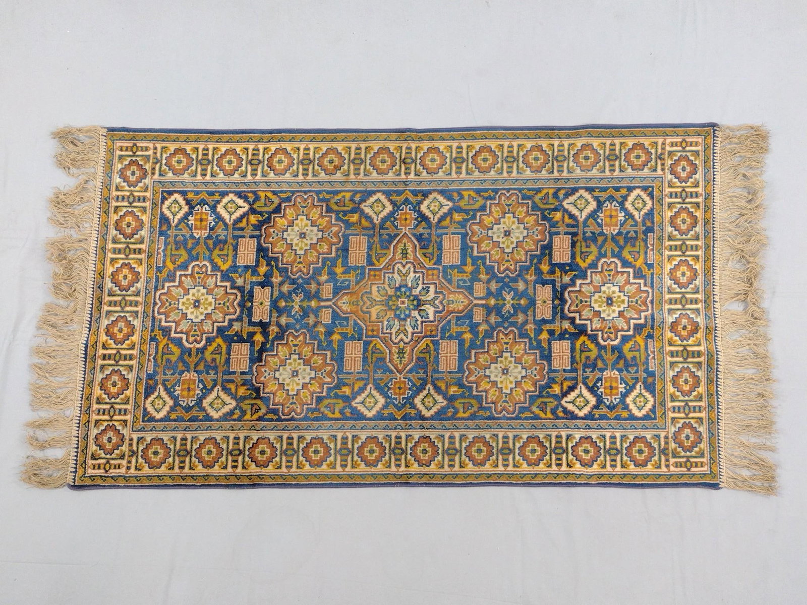 Prayer Rug: 3' 8" long X 2' 1" wide.