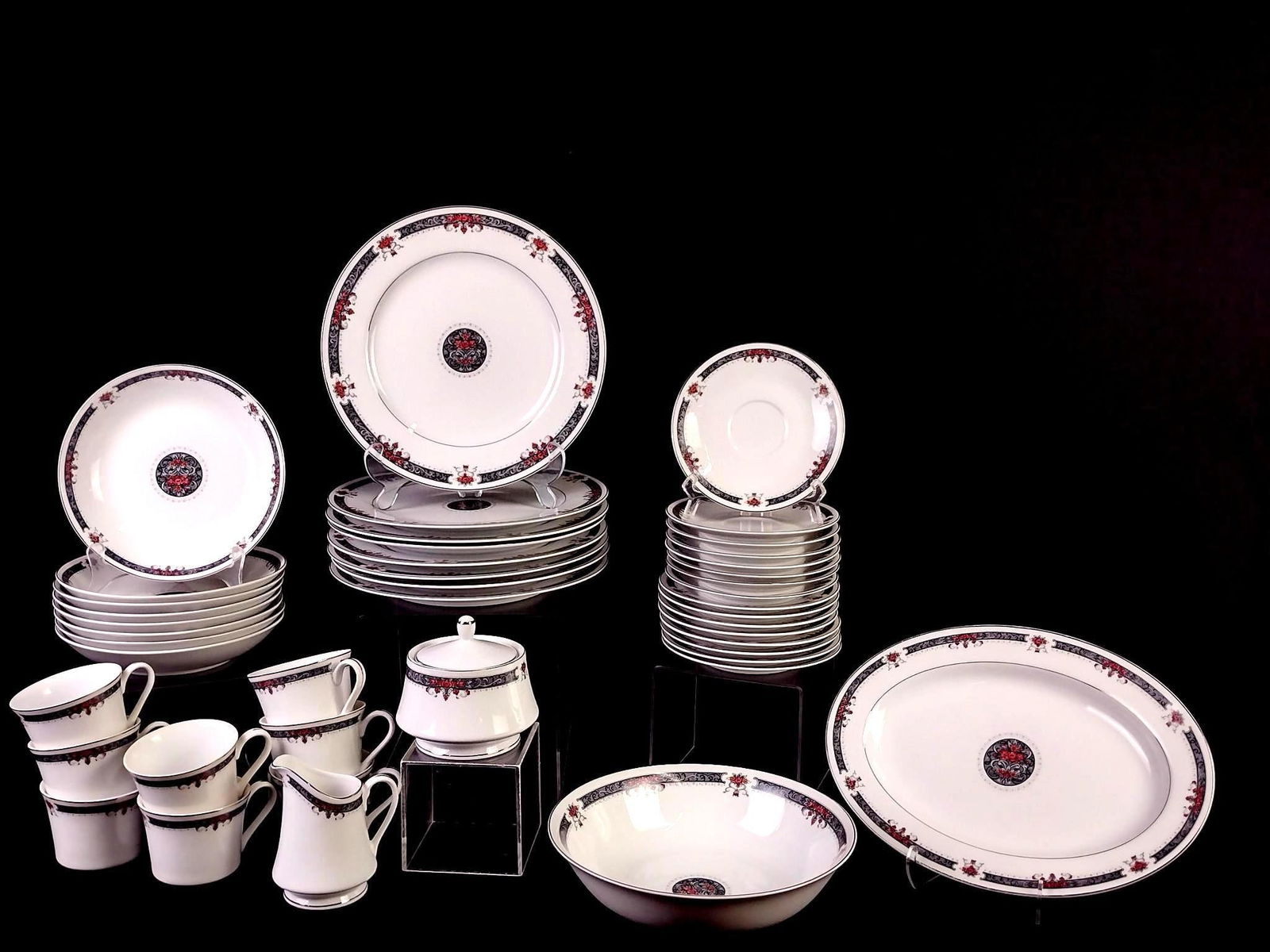 43 Pcs of "Crescent" Ranmaru Dinnerware (1 of 3)