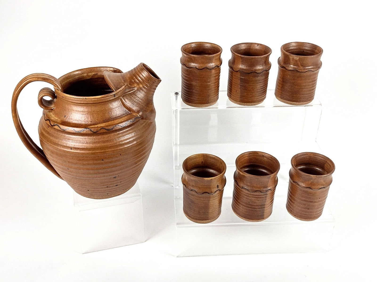 7 Pc Studio Pottery Drinkware Set (1 of 4)