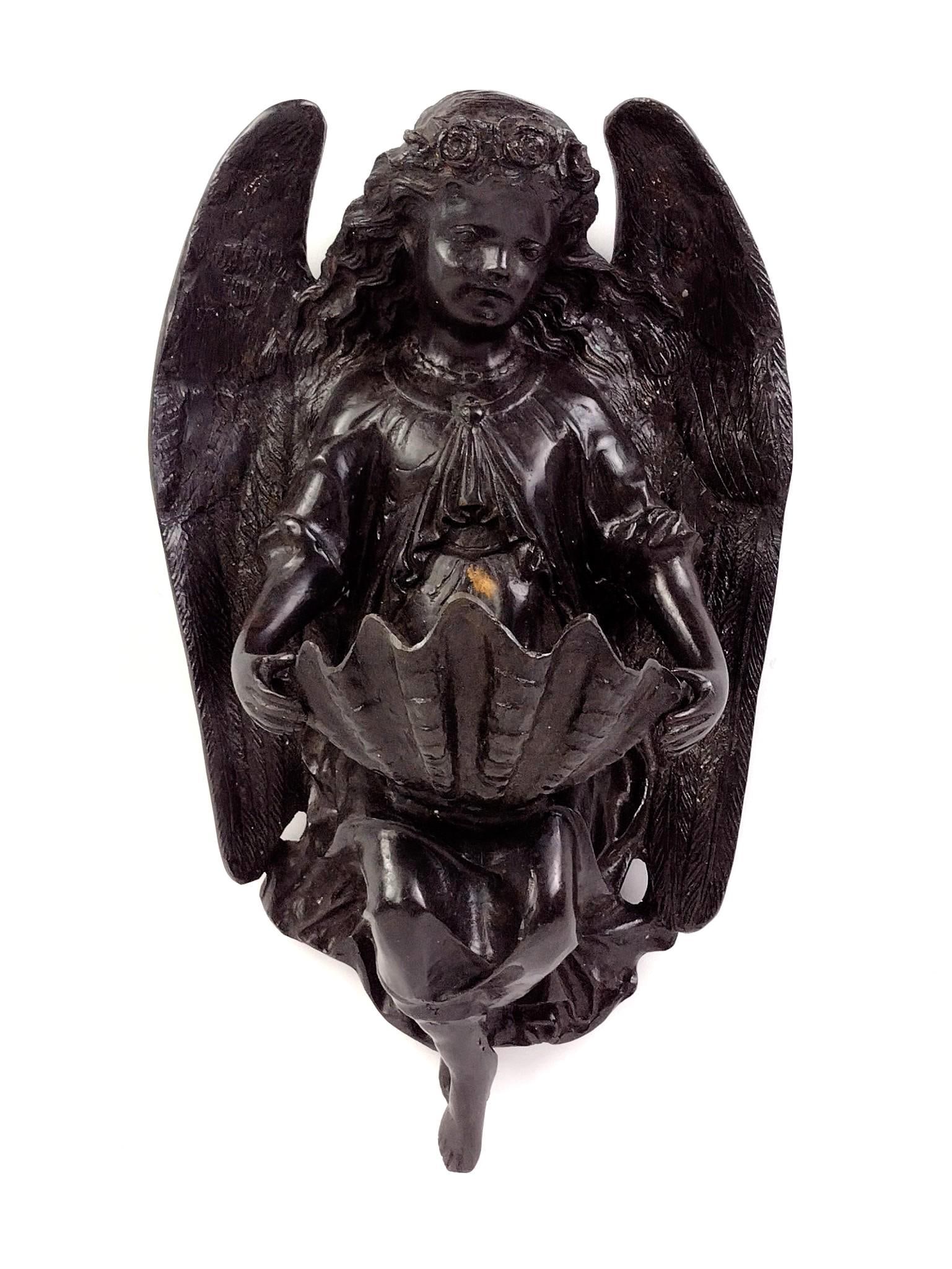 Dumaige Bronze Angel Holy Water Wall Plaque (1 of 4)