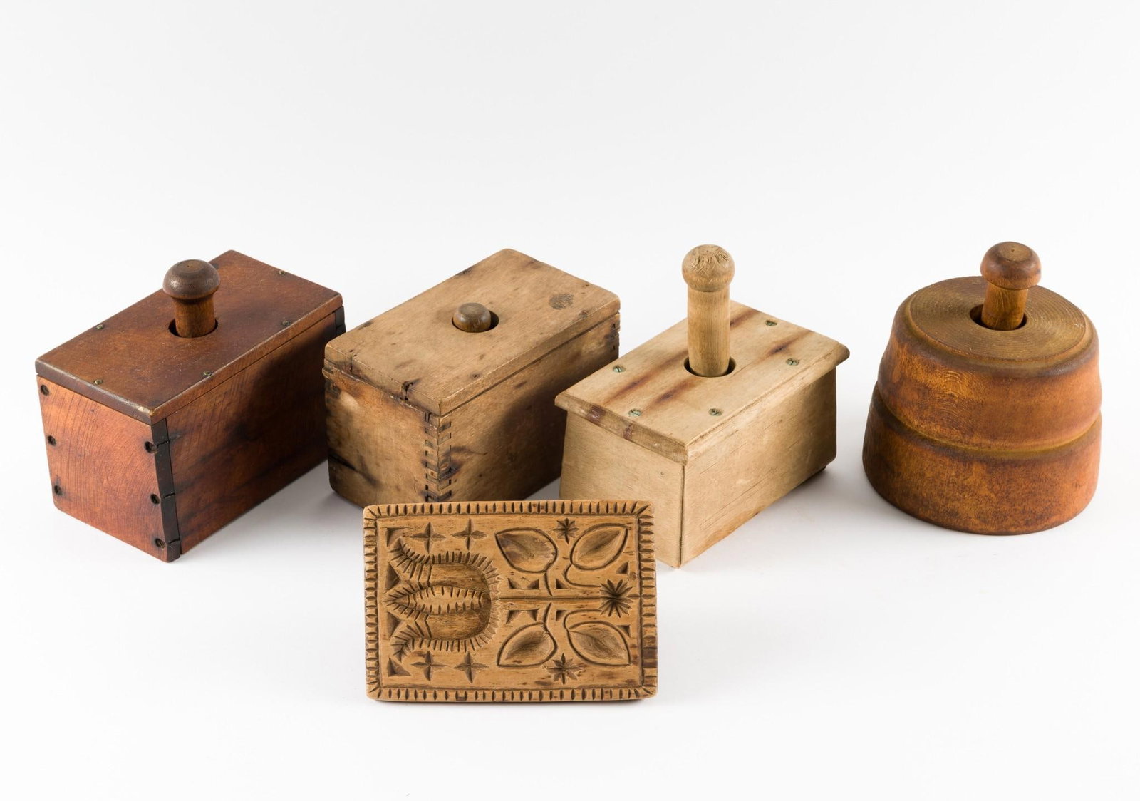 5 Antique Butter Molds (1 of 4)