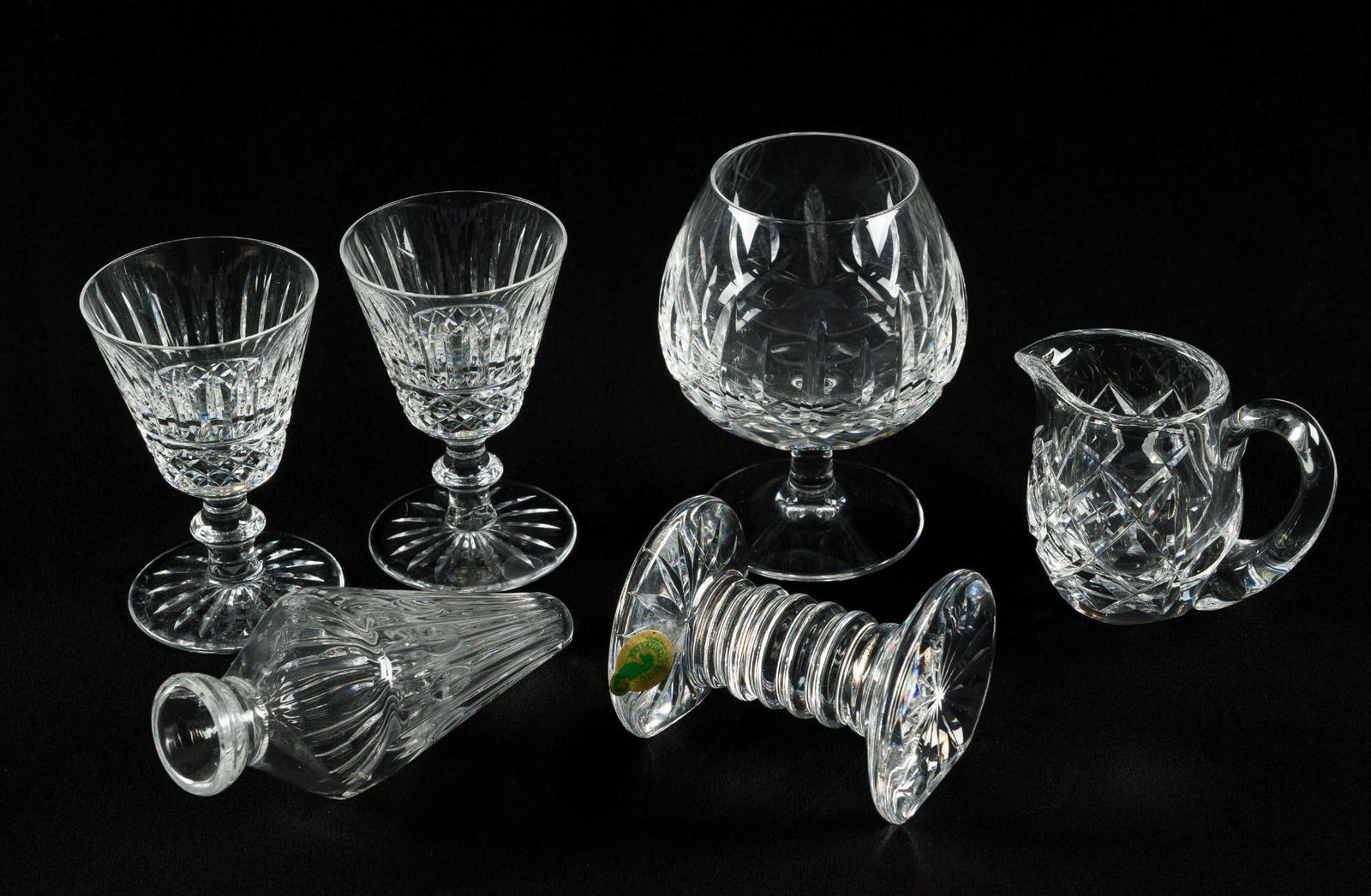 6 Pcs Waterford Glassware incl Stemware and Knife Rest (1 of 6)