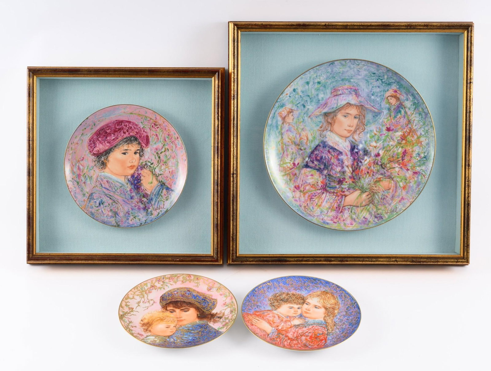 4 Edna Hibel Plates (1 of 6)