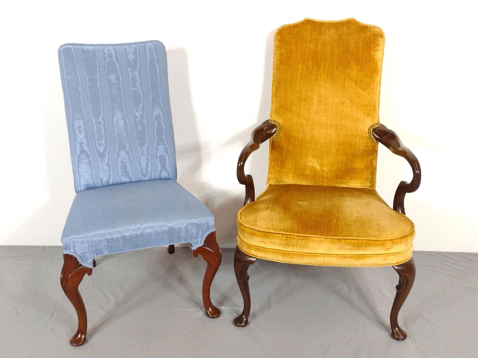 Two Antique Upholstered Chairs Incl Hickory (1 of 6)