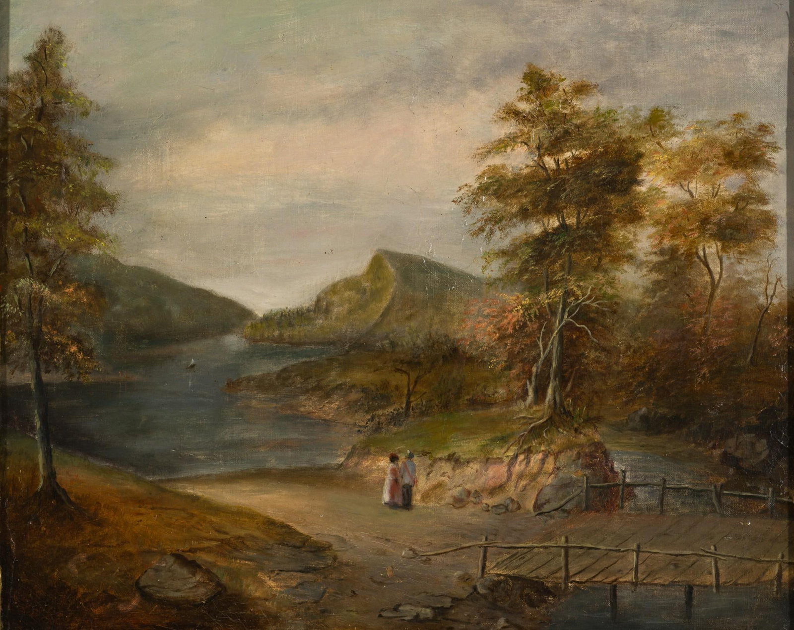 Antique Hudson River School Style Painting (1 of 5)