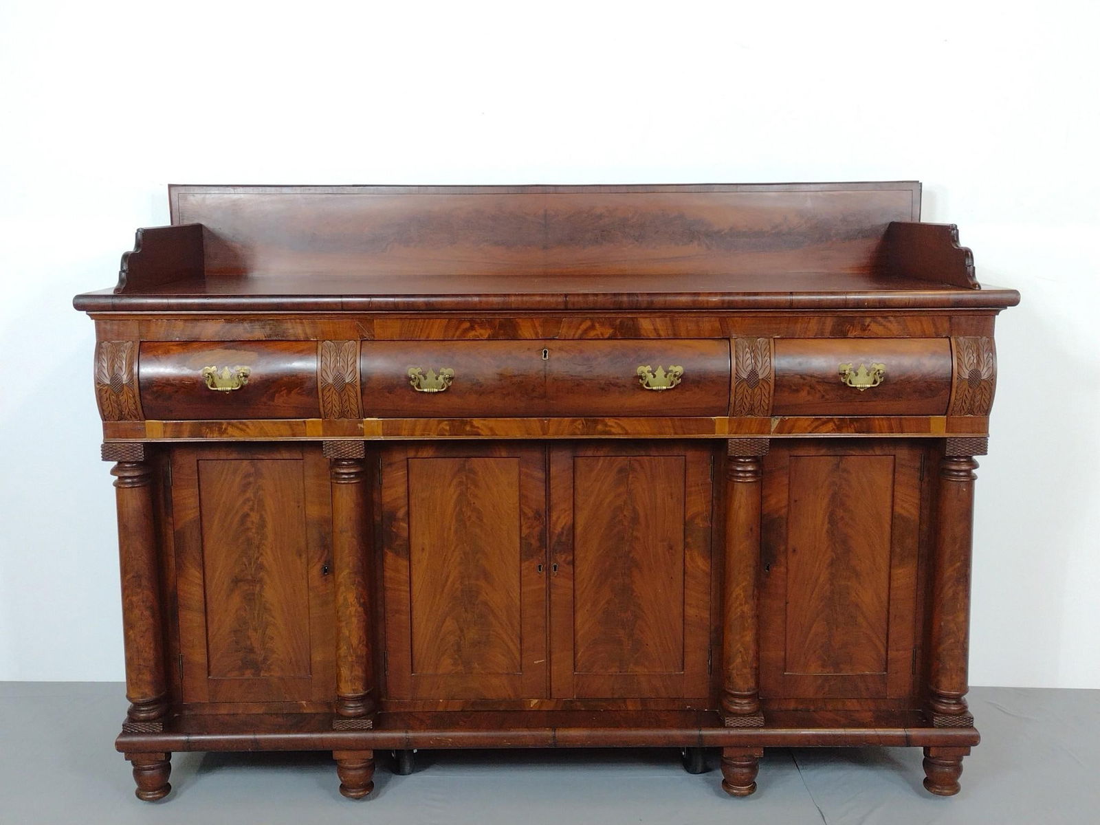 Antique Flame Mahogany Buffet (1 of 9)