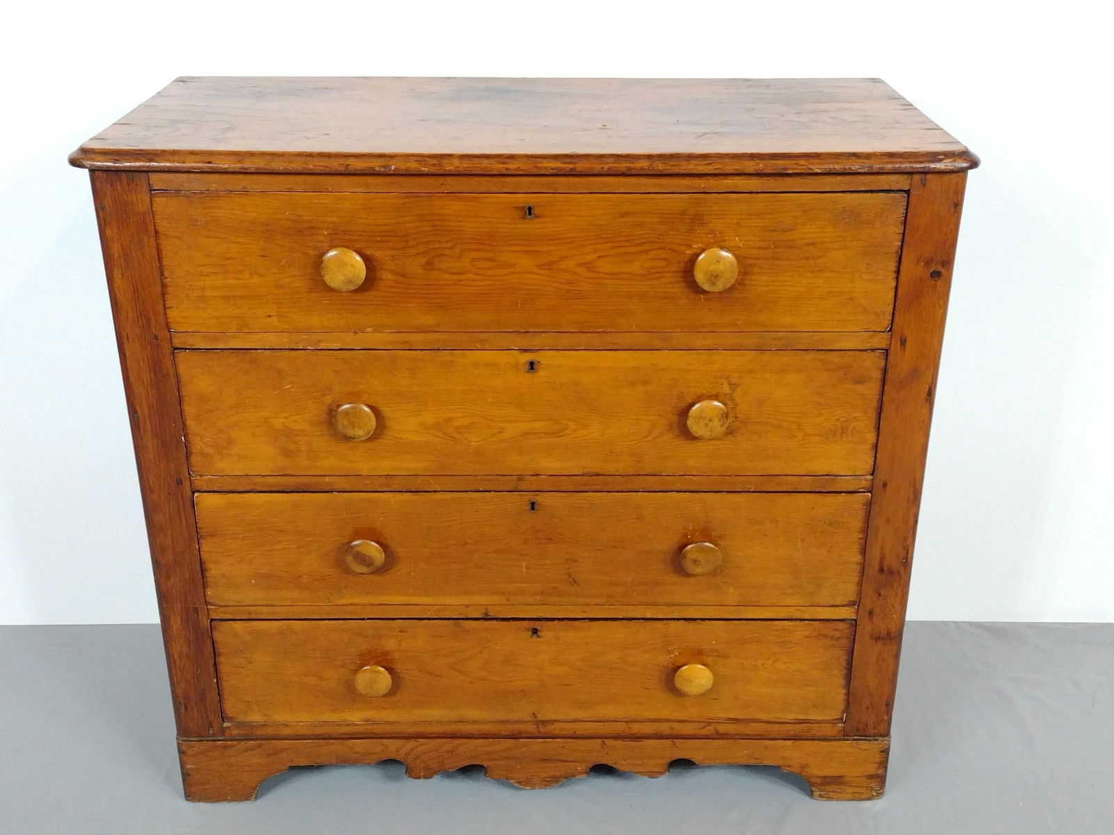 Antique Four Drawer Chest of Drawers (1 of 6)