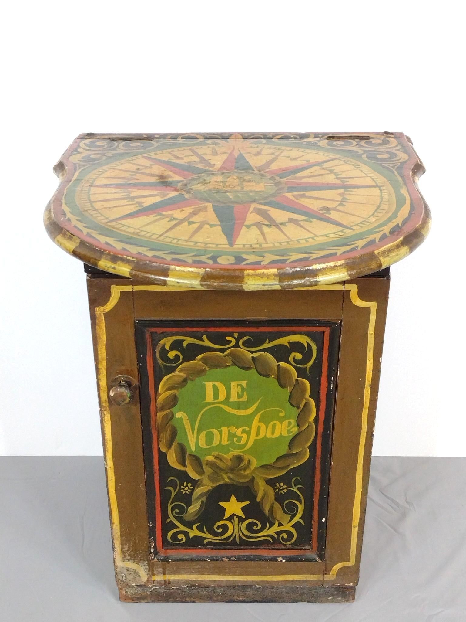 Kaiser Wilhelm German Painted Cabinet (1 of 8)