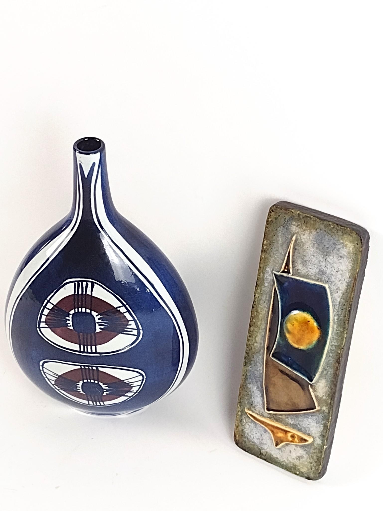 2 Ceramics incl Danish Bottle Vase (1 of 5)