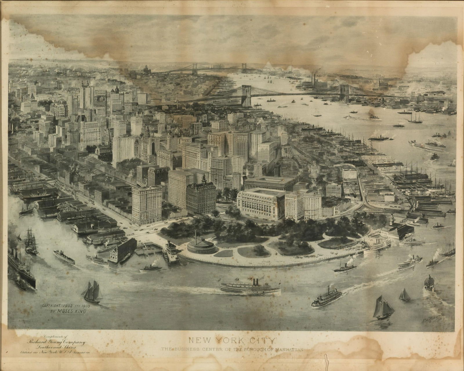New York City Borough of Manhattan Print (1 of 6)