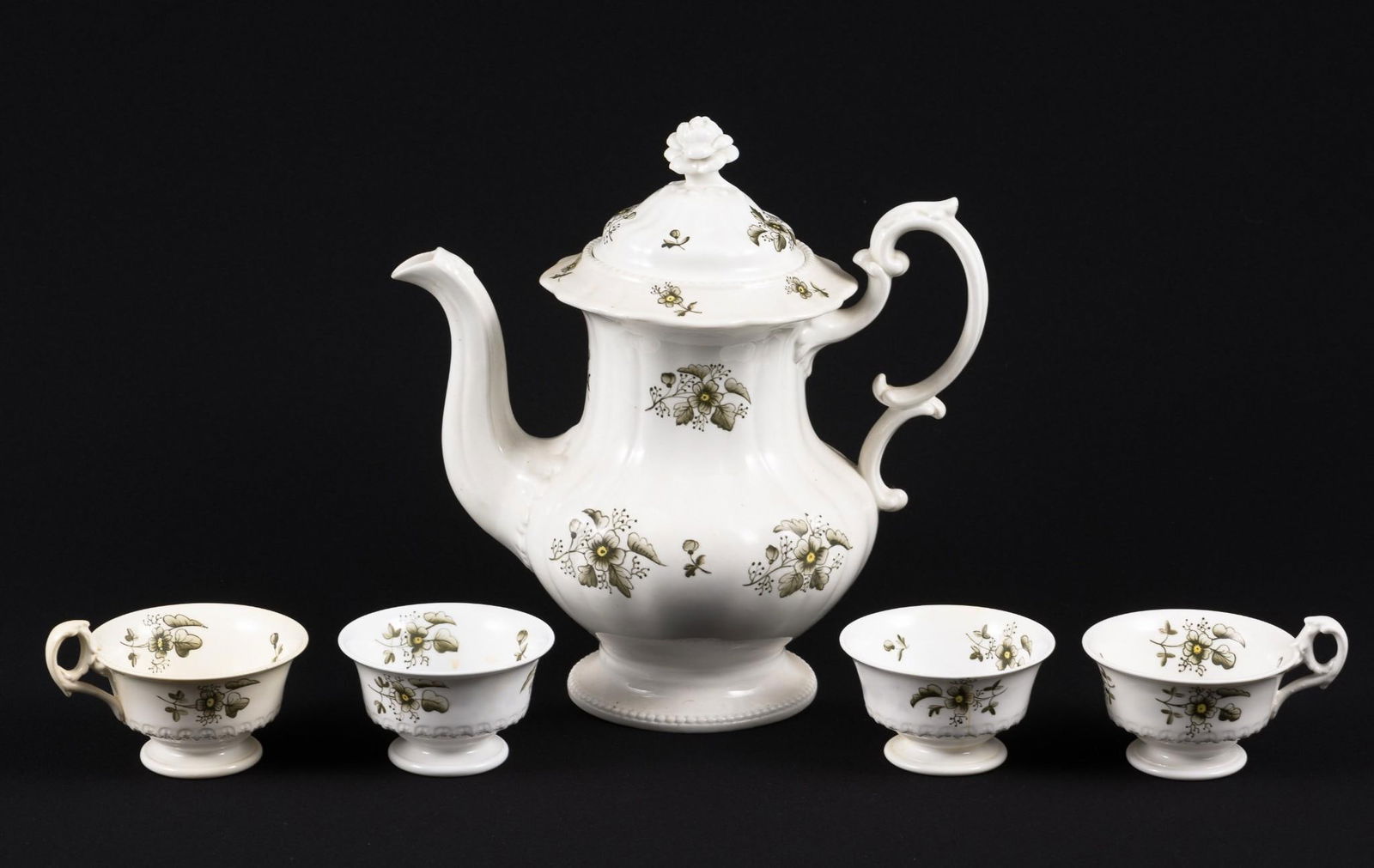 5 Pc Antique Transferware Tea Set (1 of 7)