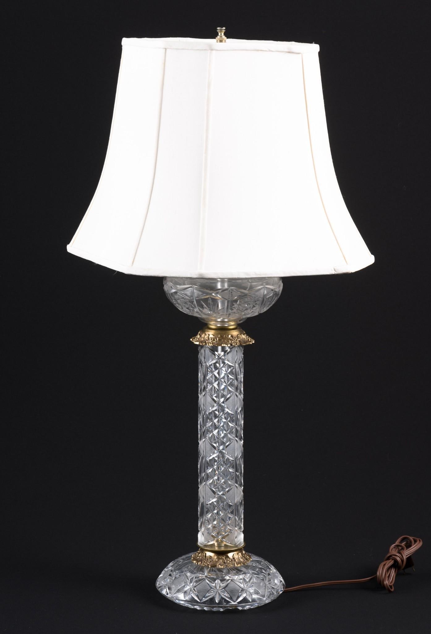 Vintage Glass Table Lamp (1 of 4)