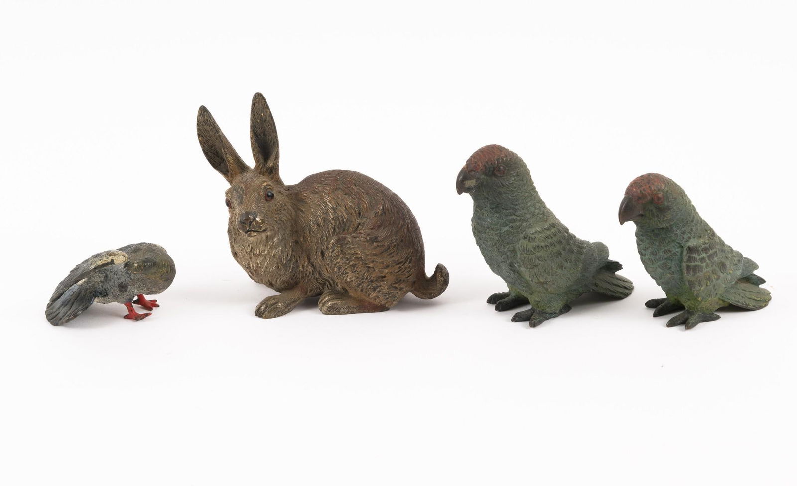 4 Vienna Bronze Animal Figurines incl Rabbit (1 of 3)