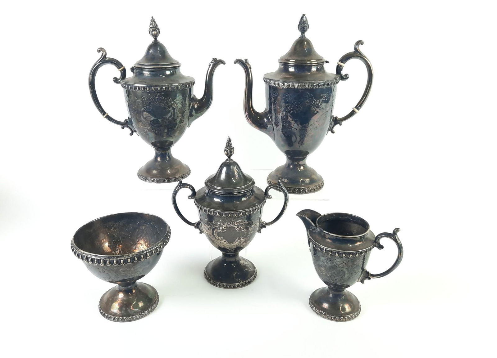 5 Pc Silverplate Tea Service (1 of 2)