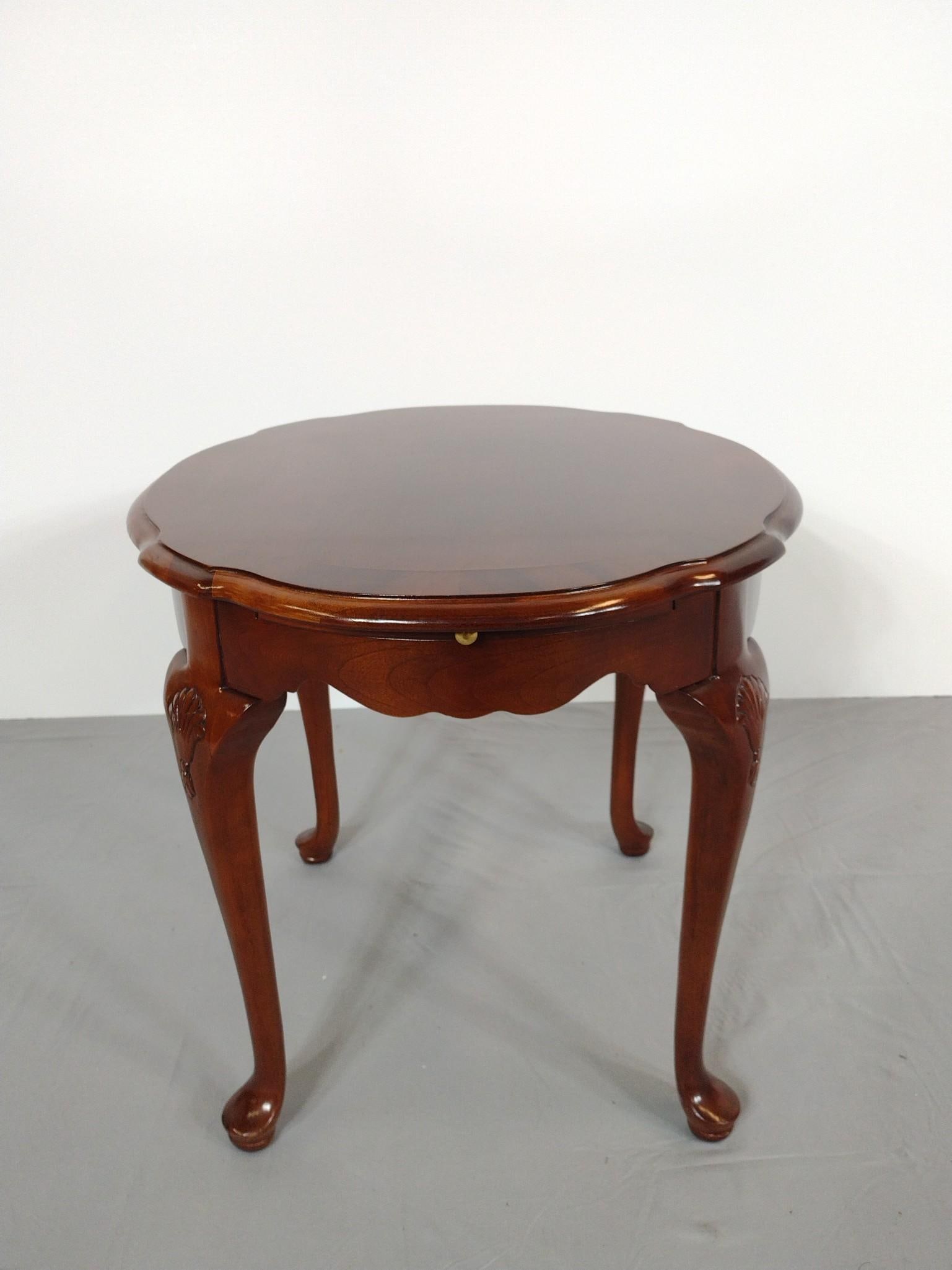 Side Table: 23" wide X 27" deep X 22-1/4" high. MG.
